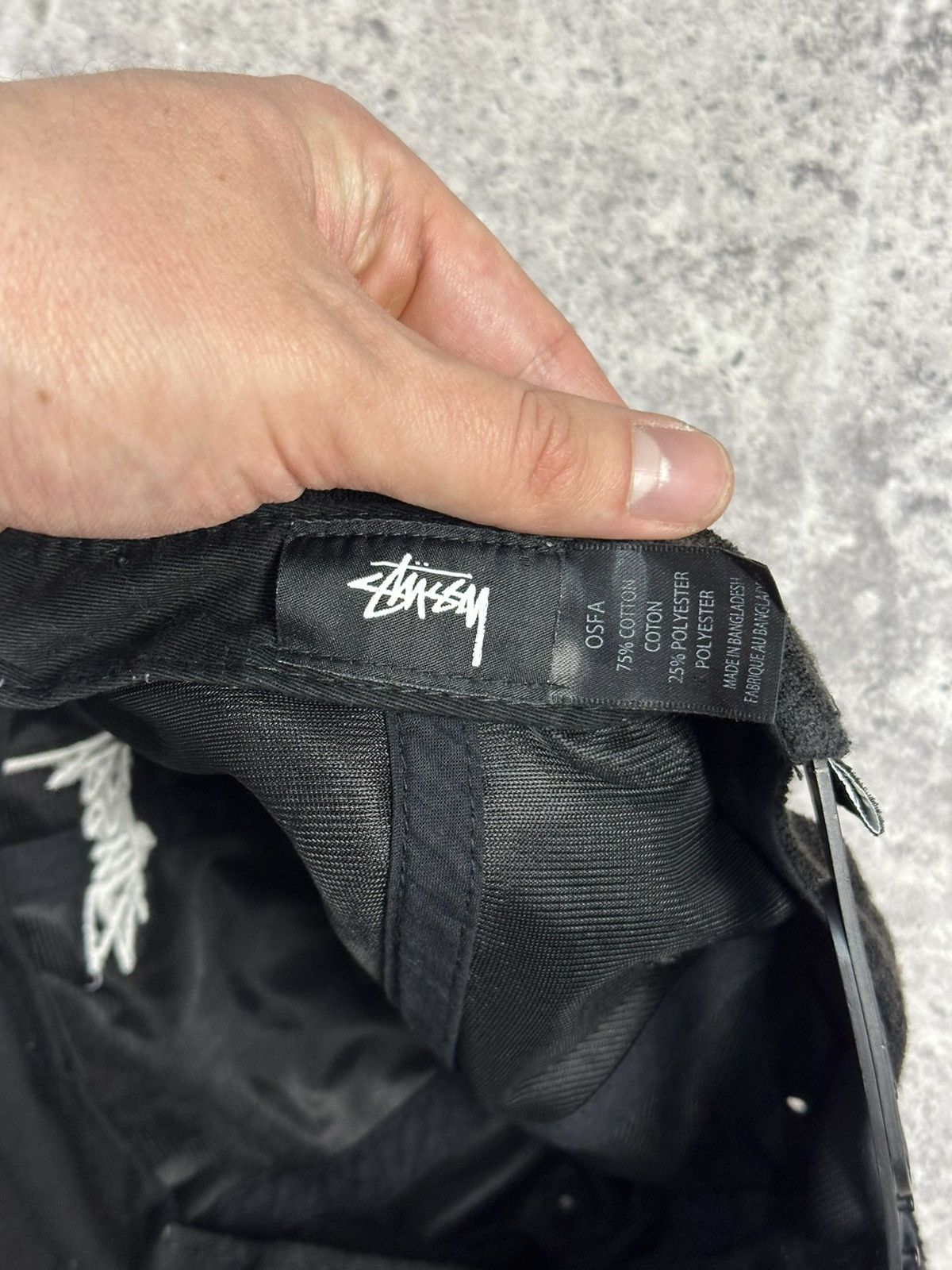 Stussy × Vintage Vintage Stussy Velour Adjustable Cap Y2K Archival Size ONE SIZE - 5 Thumbnail