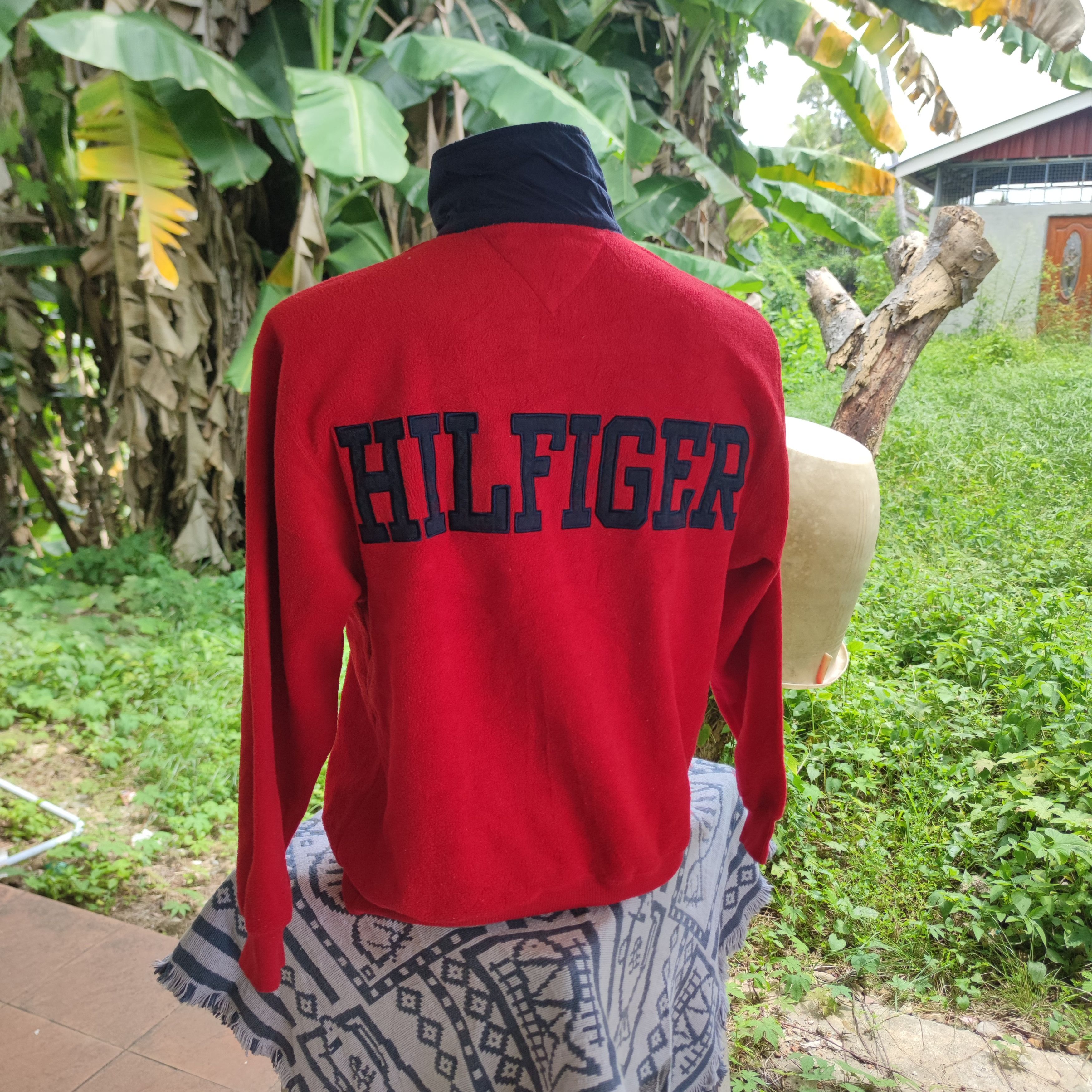 Tommy Hilfiger × Vintage VINTAGE 90S TOMMY HILFIGER HALF ZIPPER FLEECE JUMPER Size US S / EU 44-46 / 1 - 4 Thumbnail