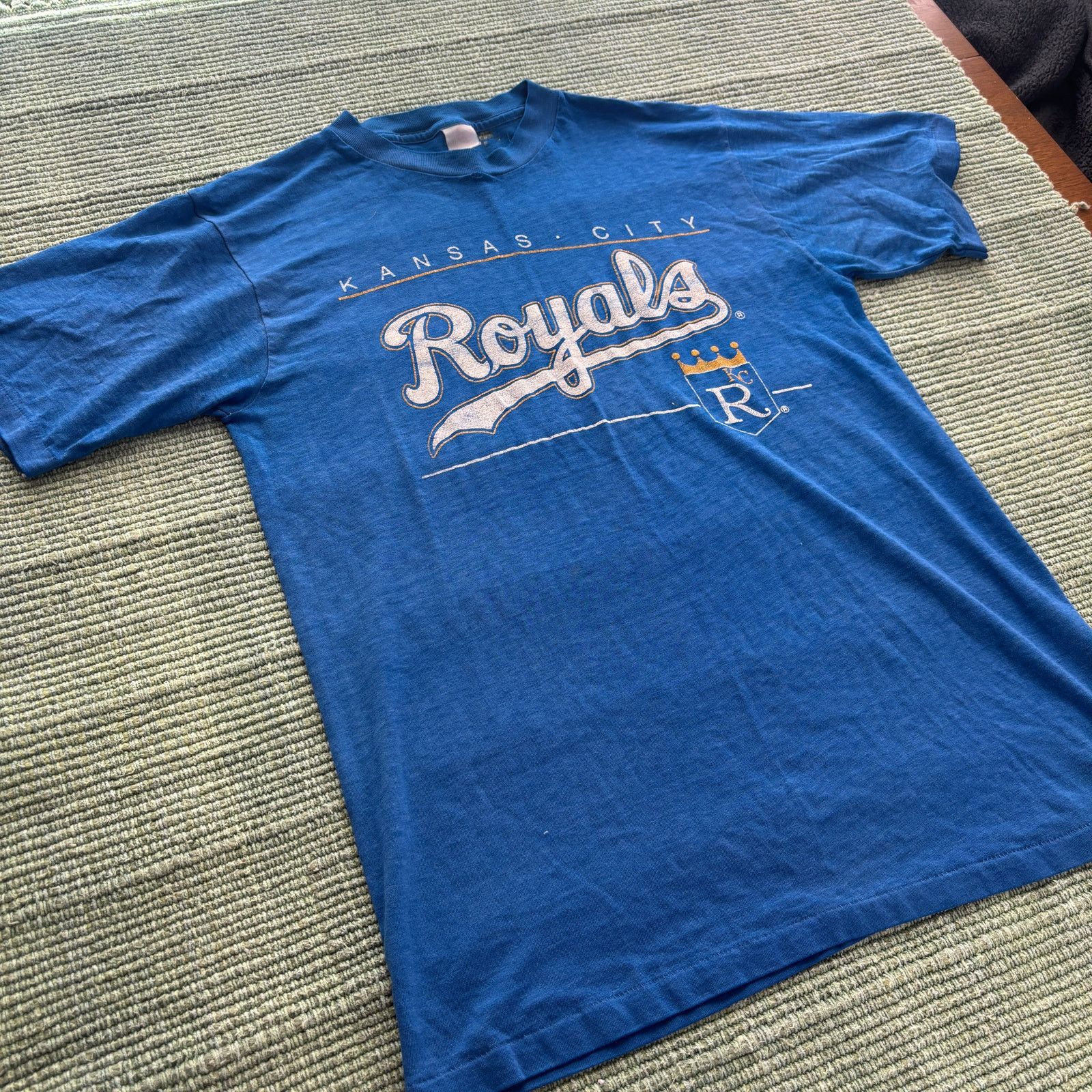MLB × Vintage True Vintage 70s 80s Kansas City Royals Single Stitched Tee Size US L / EU 52-54 / 3 - 7 Thumbnail