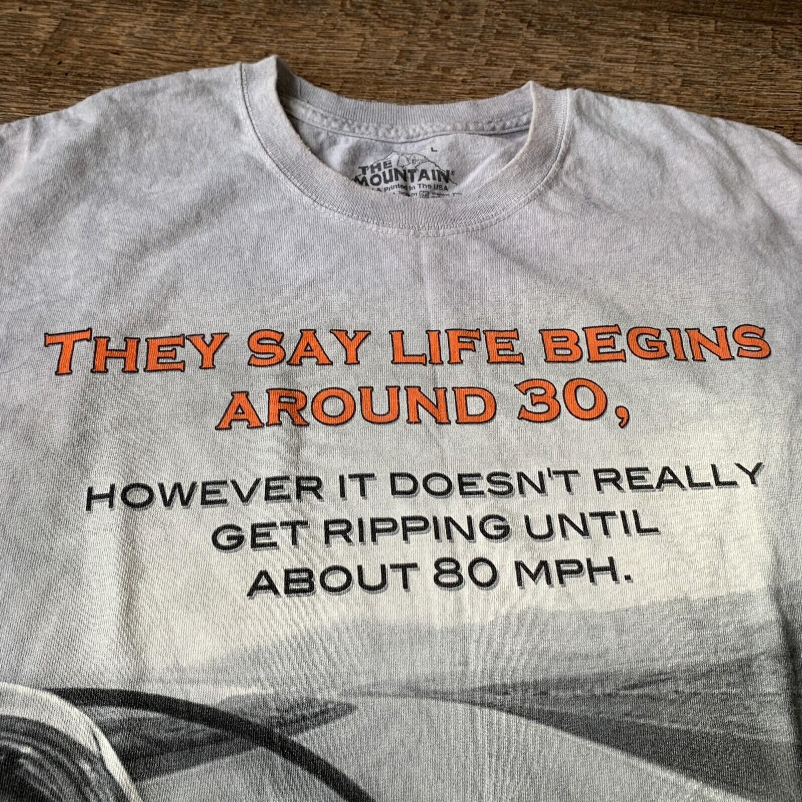 The Mountain Y2K Vintage Mountain Motorcycle T-Shirt SZ L Rare Vintage Size US L / EU 52-54 / 3 - 4 Thumbnail