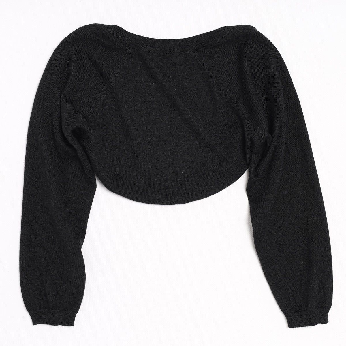 Alexander McQueen Alexander McQueen Black Shrug Bolero Cashmere Wool Silk Size M / US 6-8 / IT 42-44 - 2 Thumbnail
