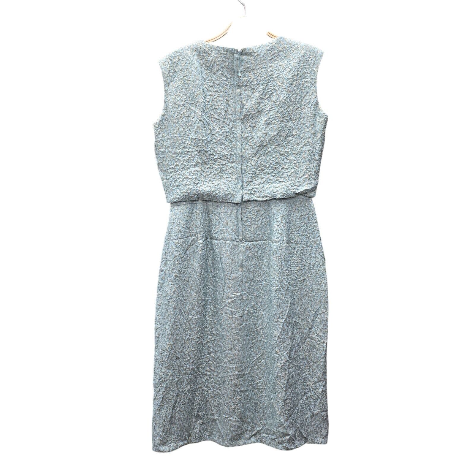 Vintage Vintage Ardley New York Brocade Rosette Formal Dress, Teal Size M / US 6-8 / IT 42-44 - 10 Thumbnail