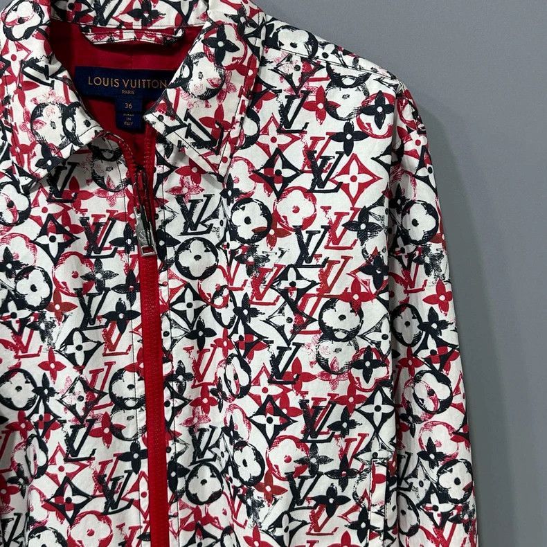 Louis Vuitton Colorful Red and Black Louis Vuitton Jacket -2505 Size S / US 4 / IT 40 - 3 Thumbnail