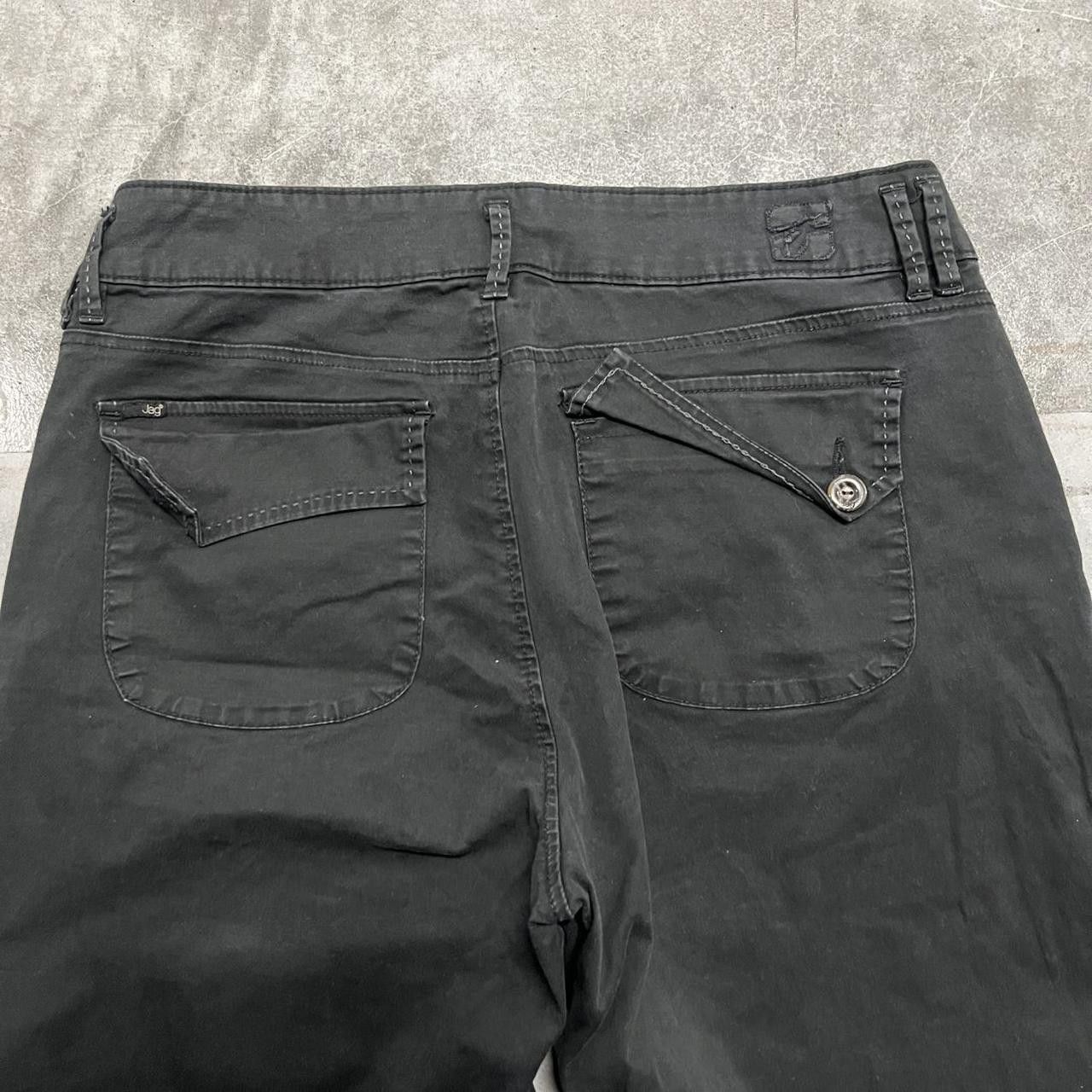 Japanese Brand × Vintage Vintage Y2K/2000s Baggy Wideleg Black Essential Pants! Size US 32 / EU 48 - 6 Thumbnail