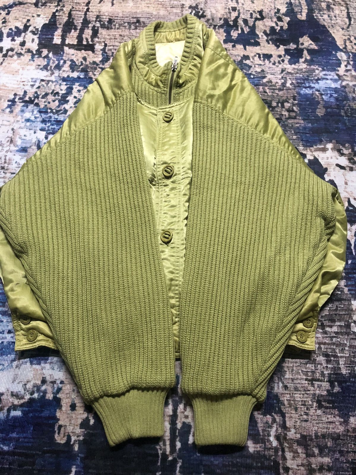 Japanese Brand Vintage Pia Sports Knited Nylon Bomber Jacket Nice Design Size US L / EU 52-54 / 3 - 6 Thumbnail