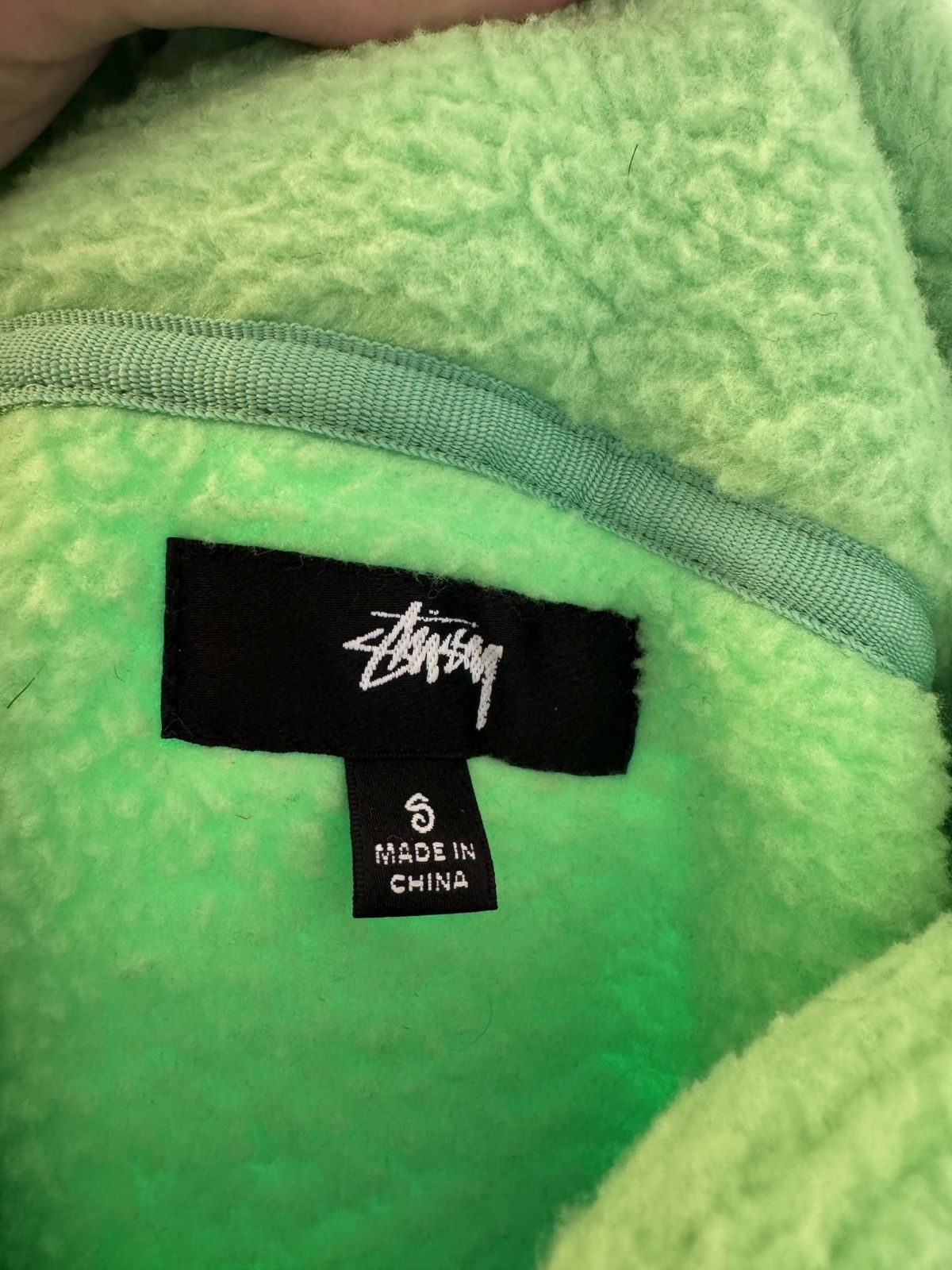 Stussy Stussy Mock Neck Melon Half Zip Size US S / EU 44-46 / 1 - 3 Thumbnail