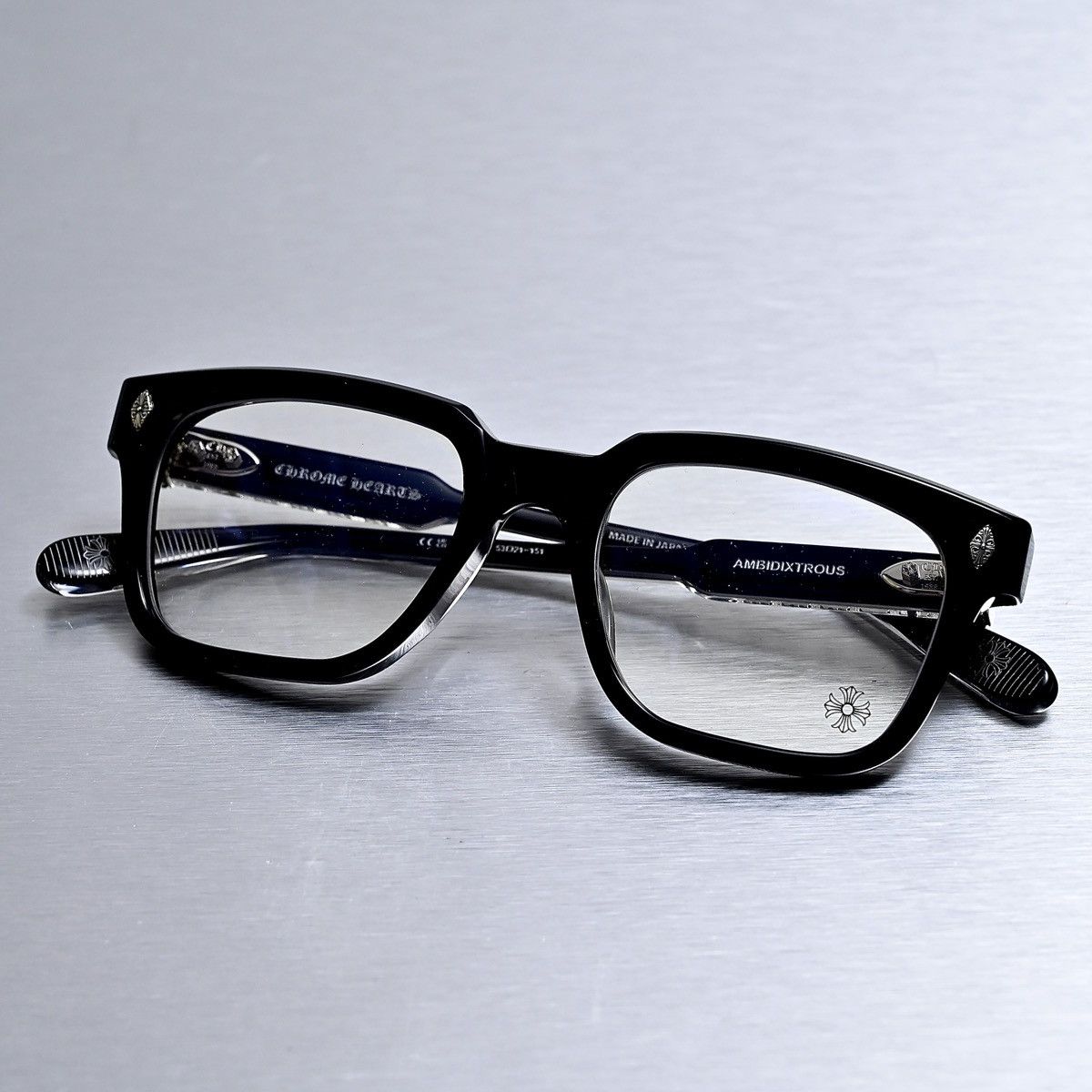 Chrome Hearts CHROME HEARTS AMBIDIXTROUS BLACK GLASSES Size ONE SIZE - 9 Thumbnail