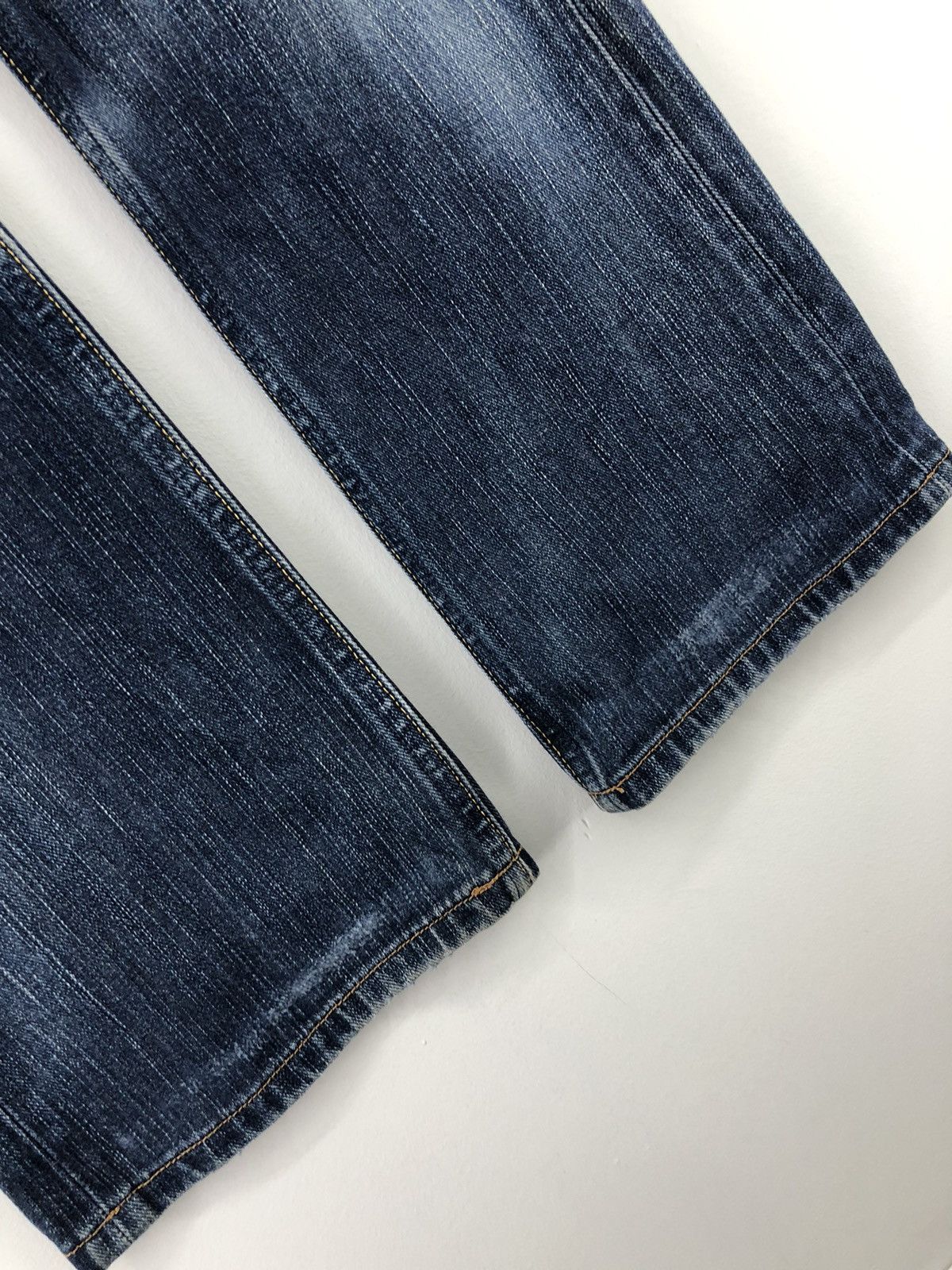 Lee Vintage Lee Rider Distressed Faded Blue Jeans Size US 31 - 10 Thumbnail