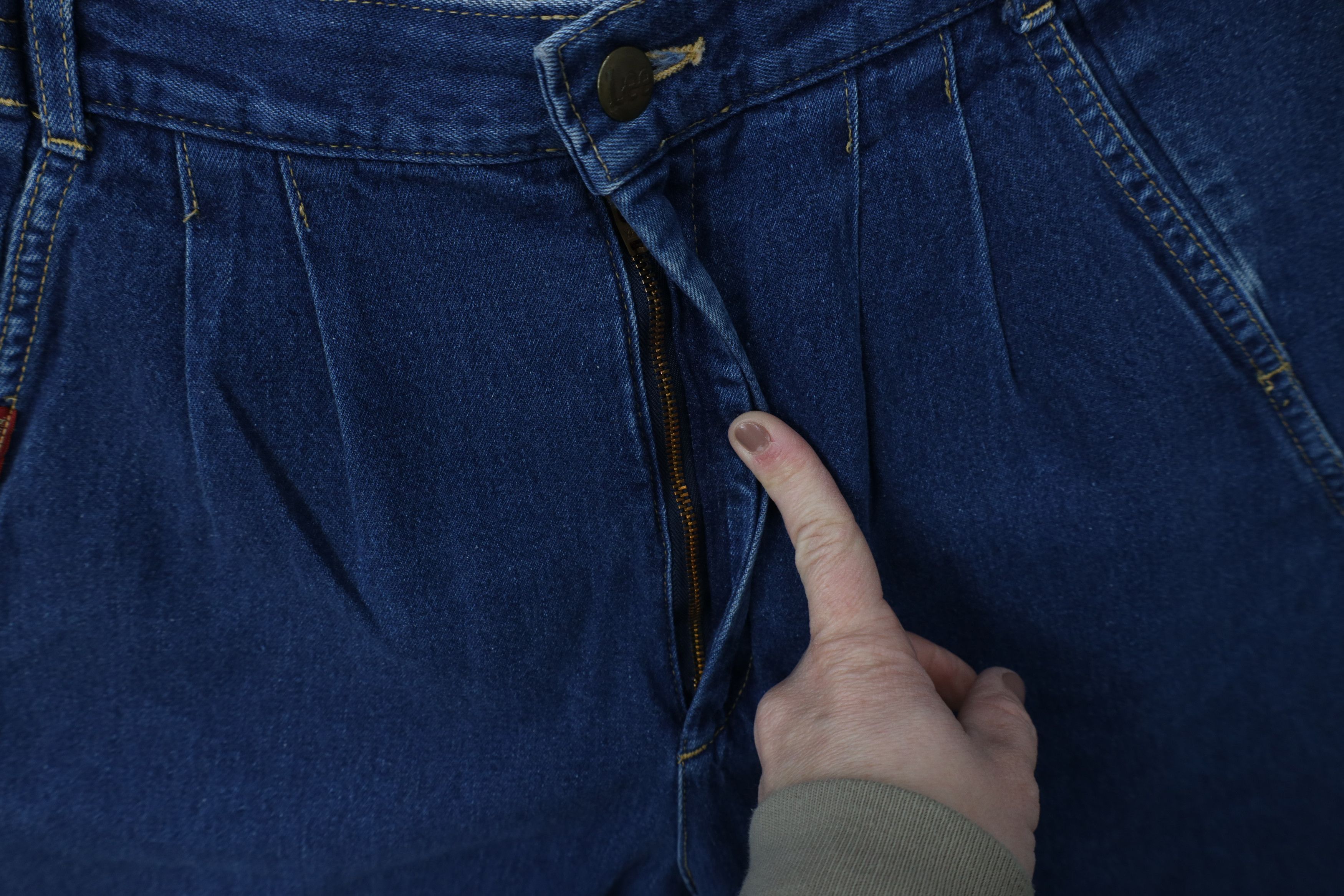 Lee Vintage 80s 90s Lee Pleated Relaxed Fit Denim Jeans USA Size 34" / US 12 / IT 48 - 7 Thumbnail
