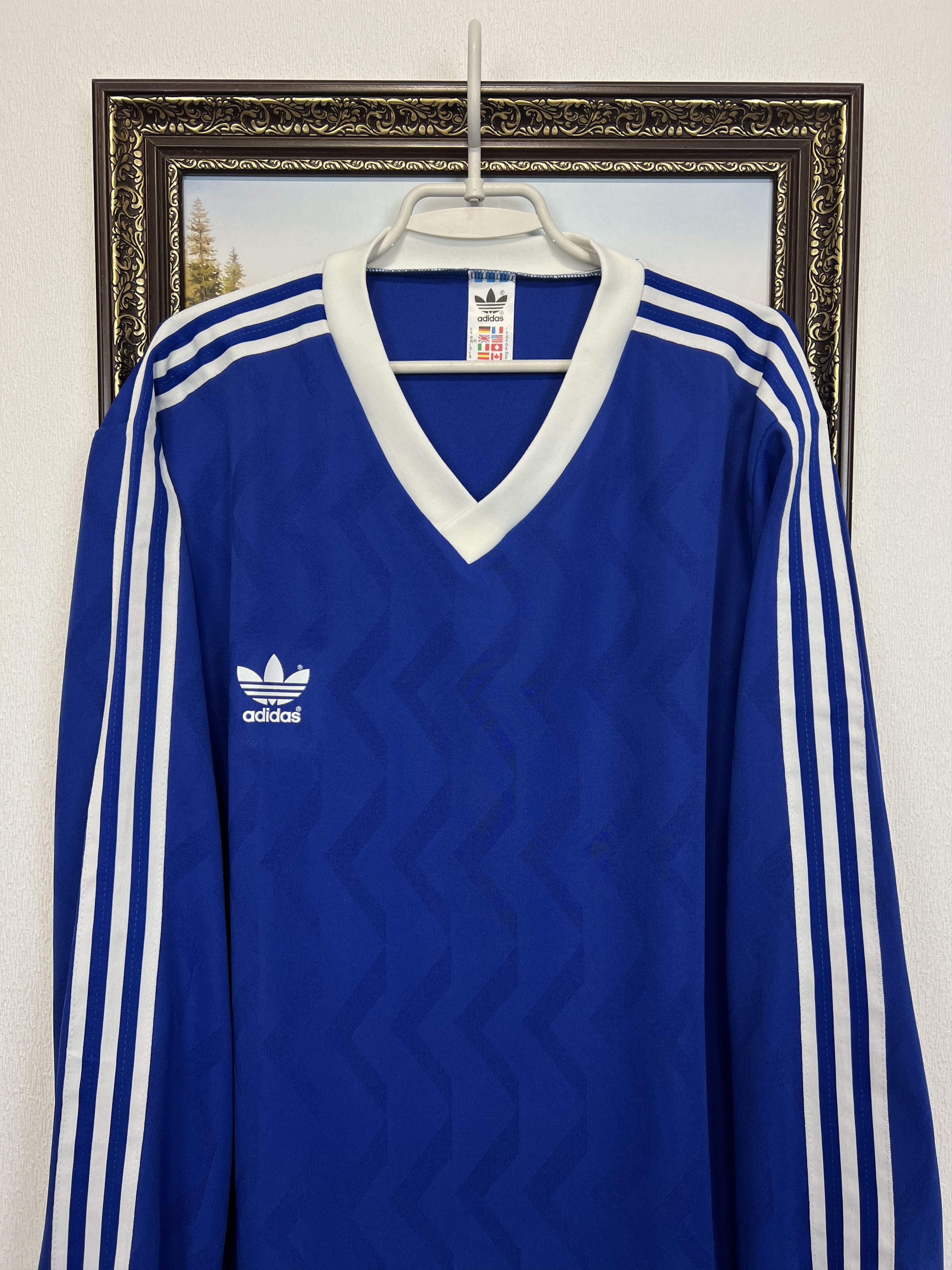 Adidas Vintage Football Template Shirt Long Sleeve Jersey Trikor Size US XL / EU 56 / 4 - 2 Thumbnail