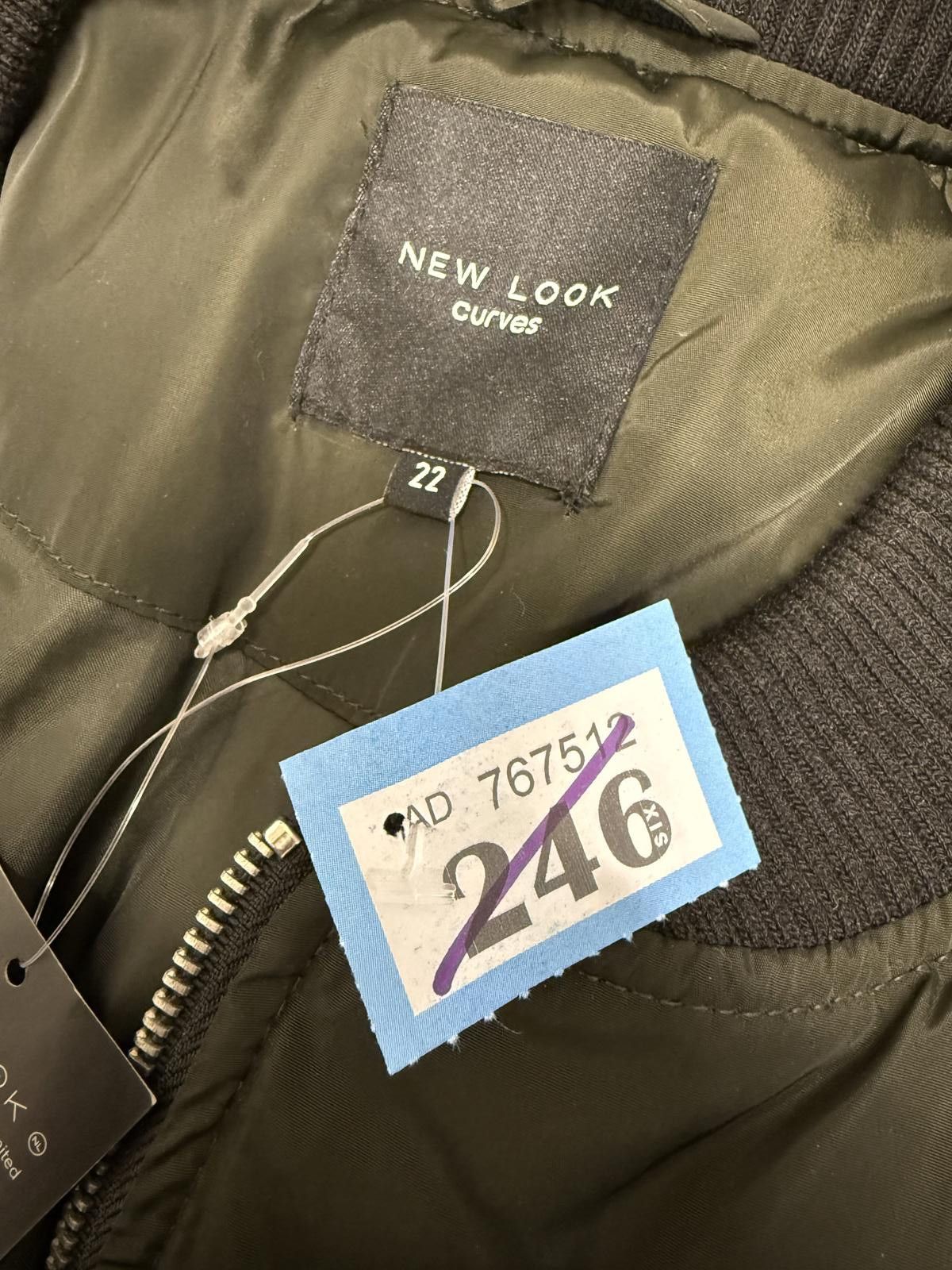 New Look New Look Olive Green Bomber Jacket Size XXL / US 16-18 / IT 52-54 - 5 Thumbnail