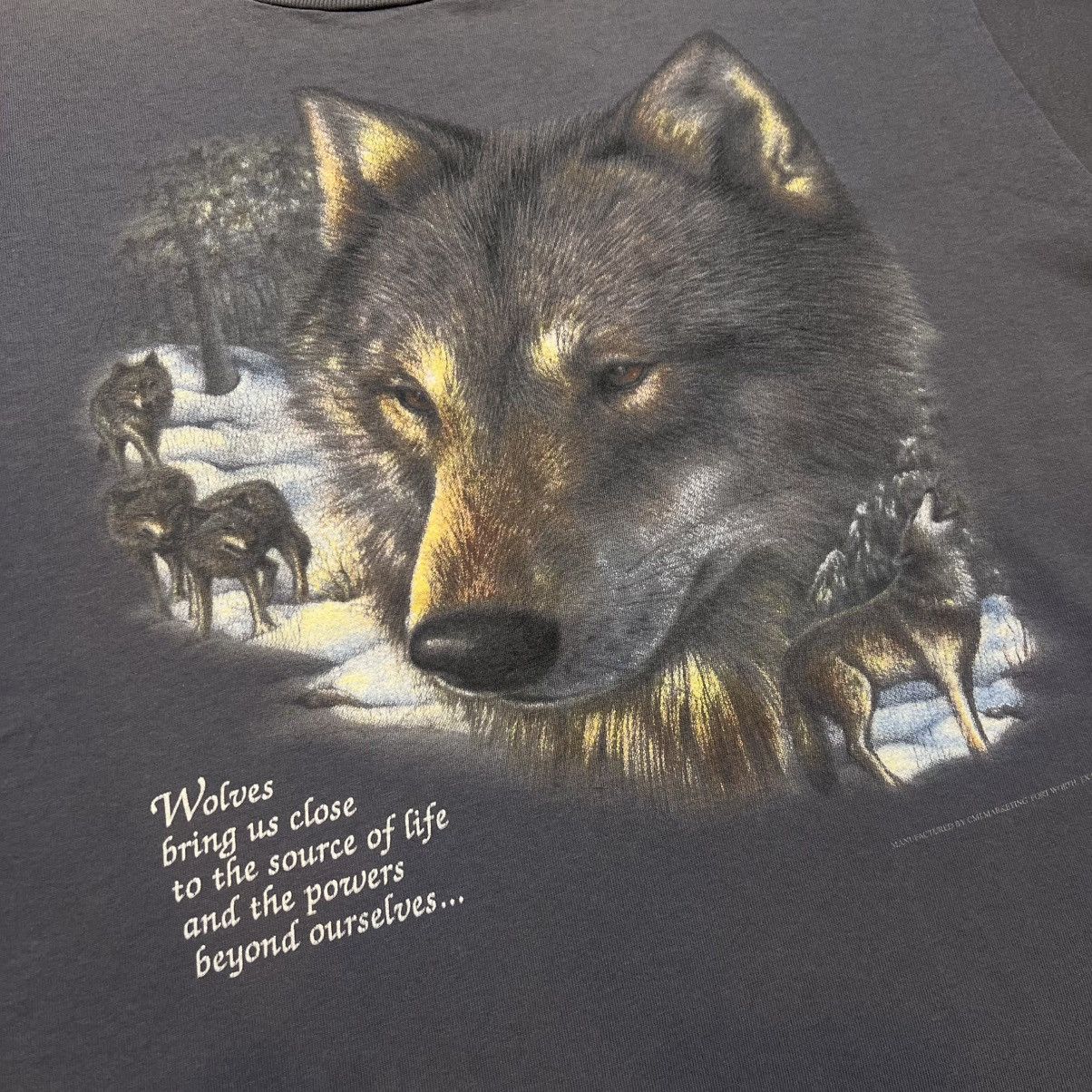 Vintage Vintage 3D Emblem Wolf T shirt Size US XL / EU 56 / 4 - 2 Thumbnail