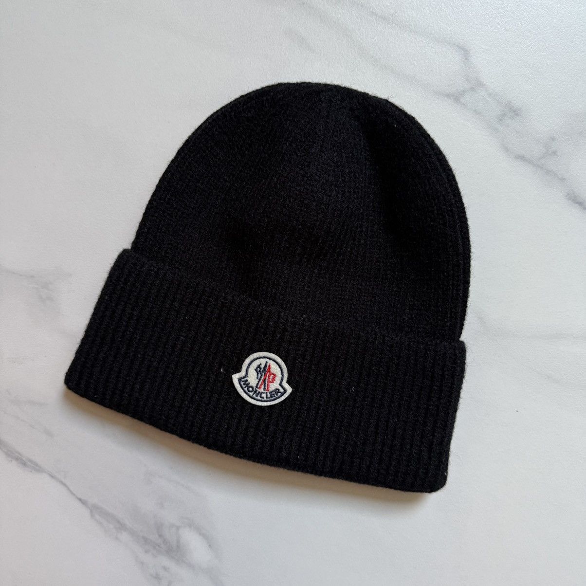 Moncler Moncler Ribbed Knitted Wool Beanie Size ONE SIZE - 3 Thumbnail