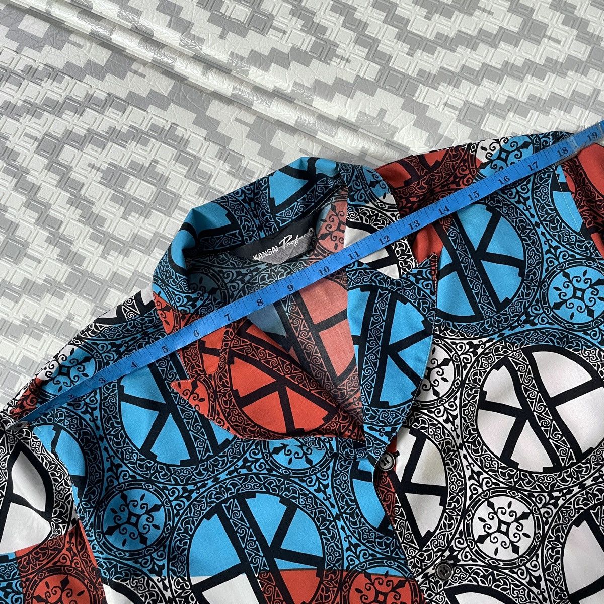 Kansai Yamamoto Vintage design Kansai O japanese pattern shirt Size US L / EU 52-54 / 3 - 11 Thumbnail