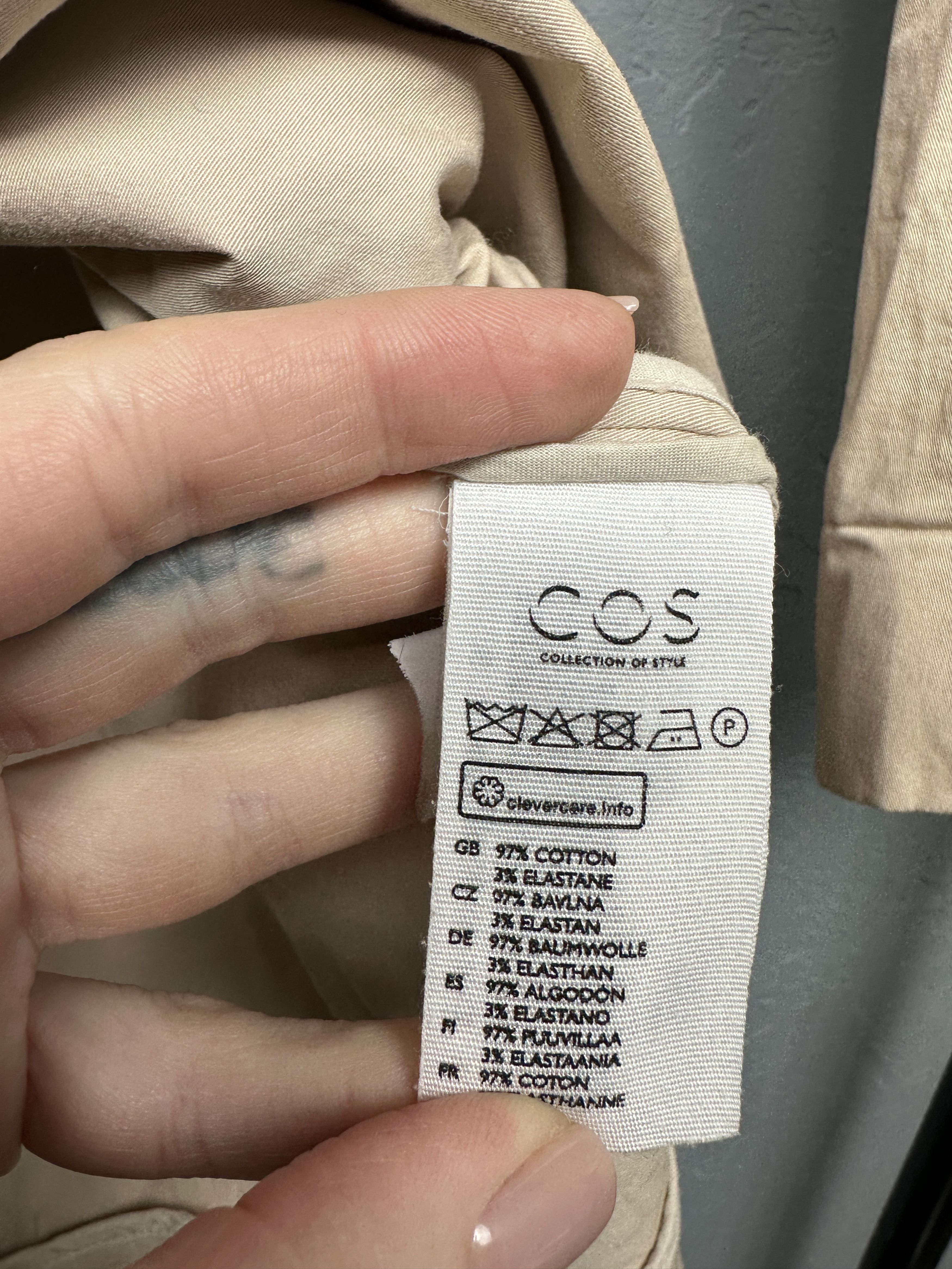 Cos Cos Womens Trench Coat Jacket Size M / US 6-8 / IT 42-44 - 6 Thumbnail
