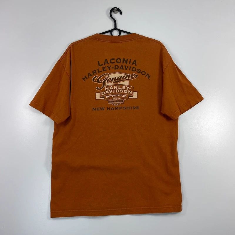 Harley Davidson Harley Davidson Boston T Shirt Big Logo USA Sz L Size US L / EU 52-54 / 3 - 2 Thumbnail