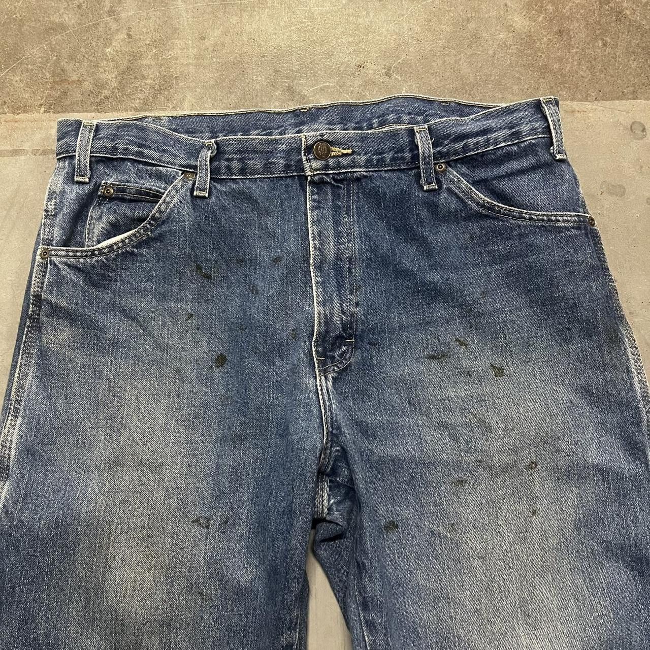 Dickies × Vintage Vintage Y2K Baggy Dickies Carpenter Medium Wash Denim Jeans! Size US 36 / EU 52 - 4 Thumbnail