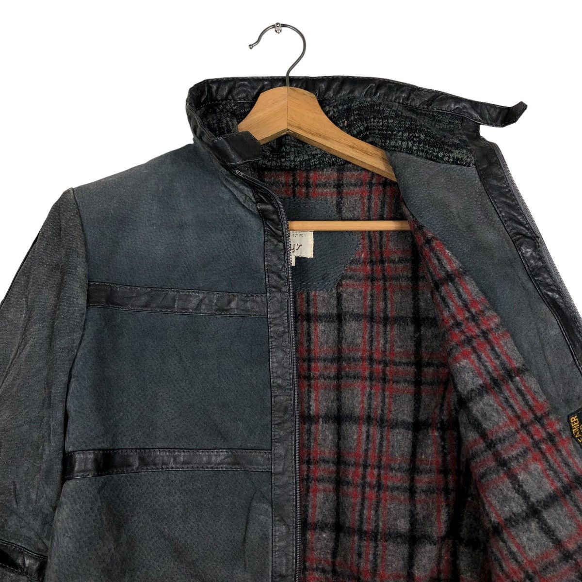 Japanese Brand 🔥VINTAGE GENUINE LEATHER JACKET BLANKET MACY’S BRAZIL Size US M / EU 48-50 / 2 - 14 Thumbnail