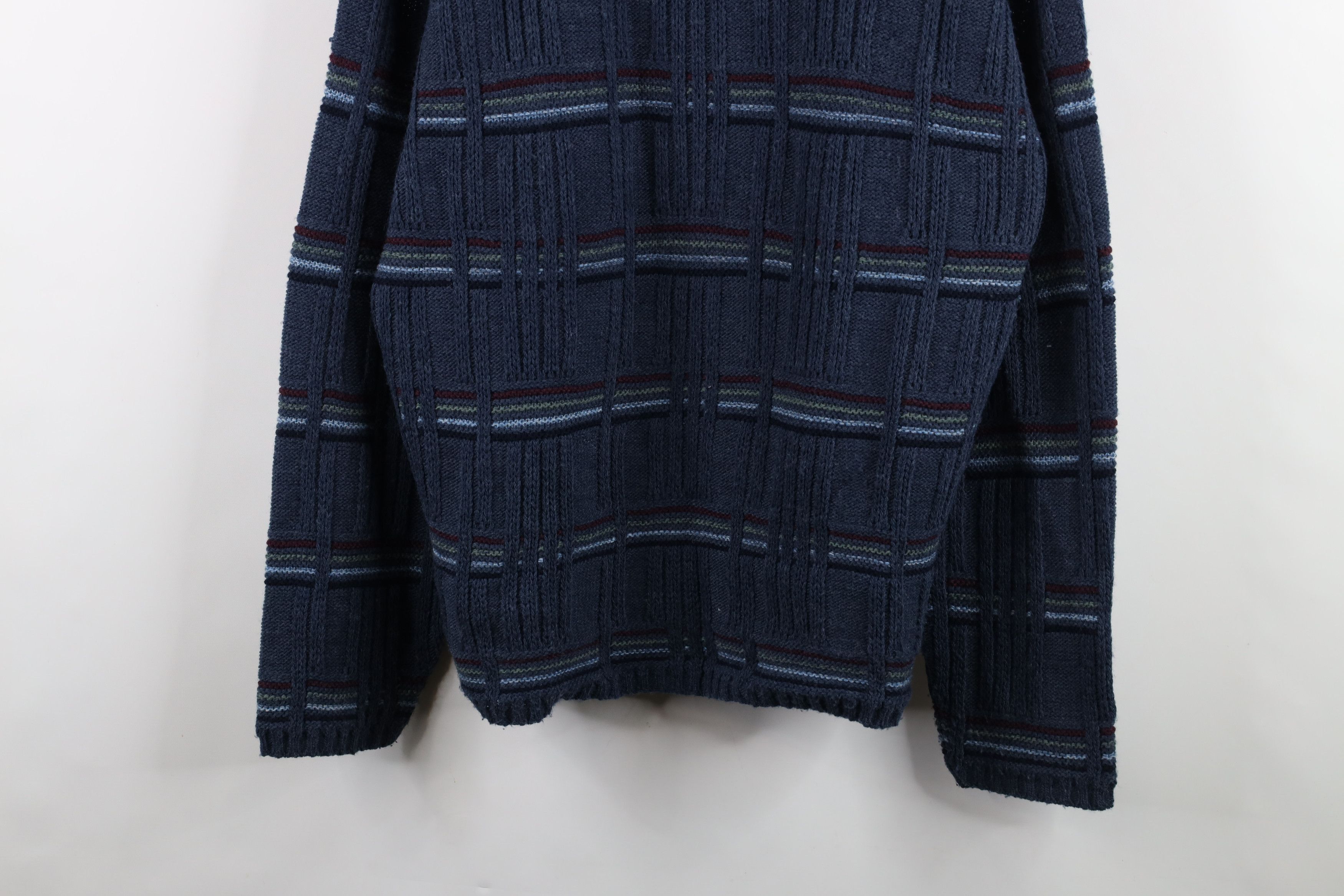 Vintage Vintage 90s Streetwear Textured Marled Knit Sweater USA Size US L / EU 52-54 / 3 - 3 Thumbnail