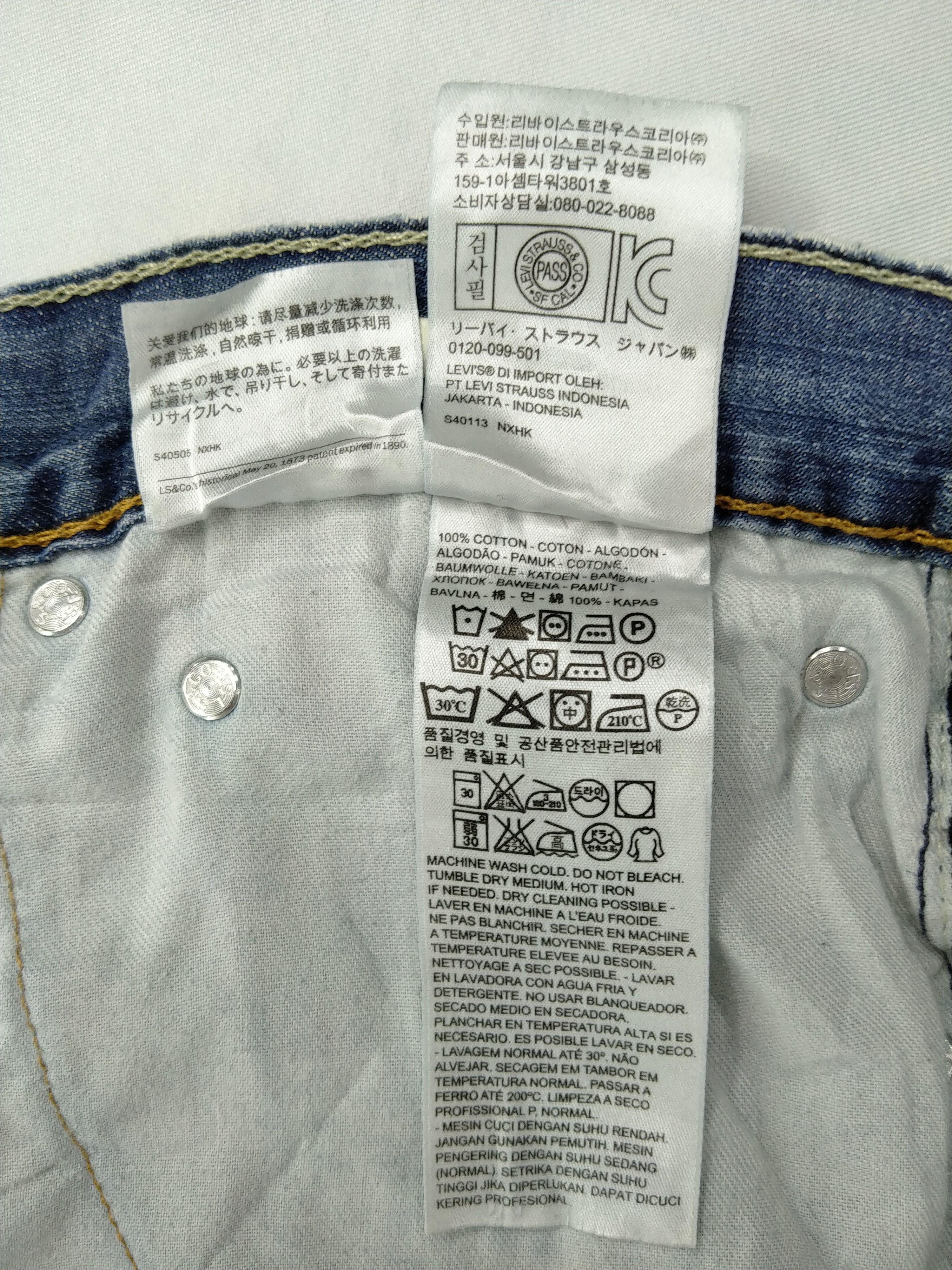 Levi's Vintage Levi's Distressed Denim 40x28.5 -JN389 Size US 40 / EU 56 - 10 Thumbnail