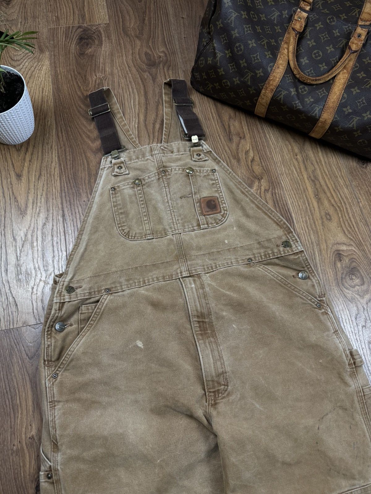 Carhartt Vintage overall jeans Carhartt original casual skate item Size US 39 - 3 Thumbnail