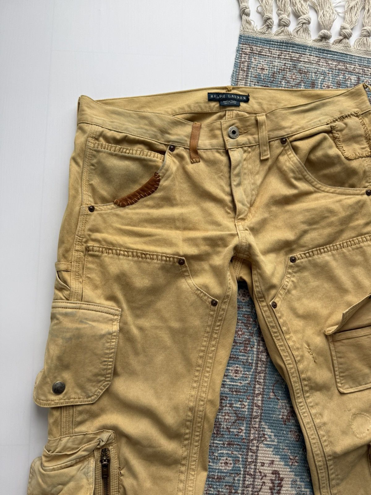 Ralph Lauren Archive 90s Ralph Lauren Canoeing Athletic Multipocket Pants Size US 29 - 2 Thumbnail