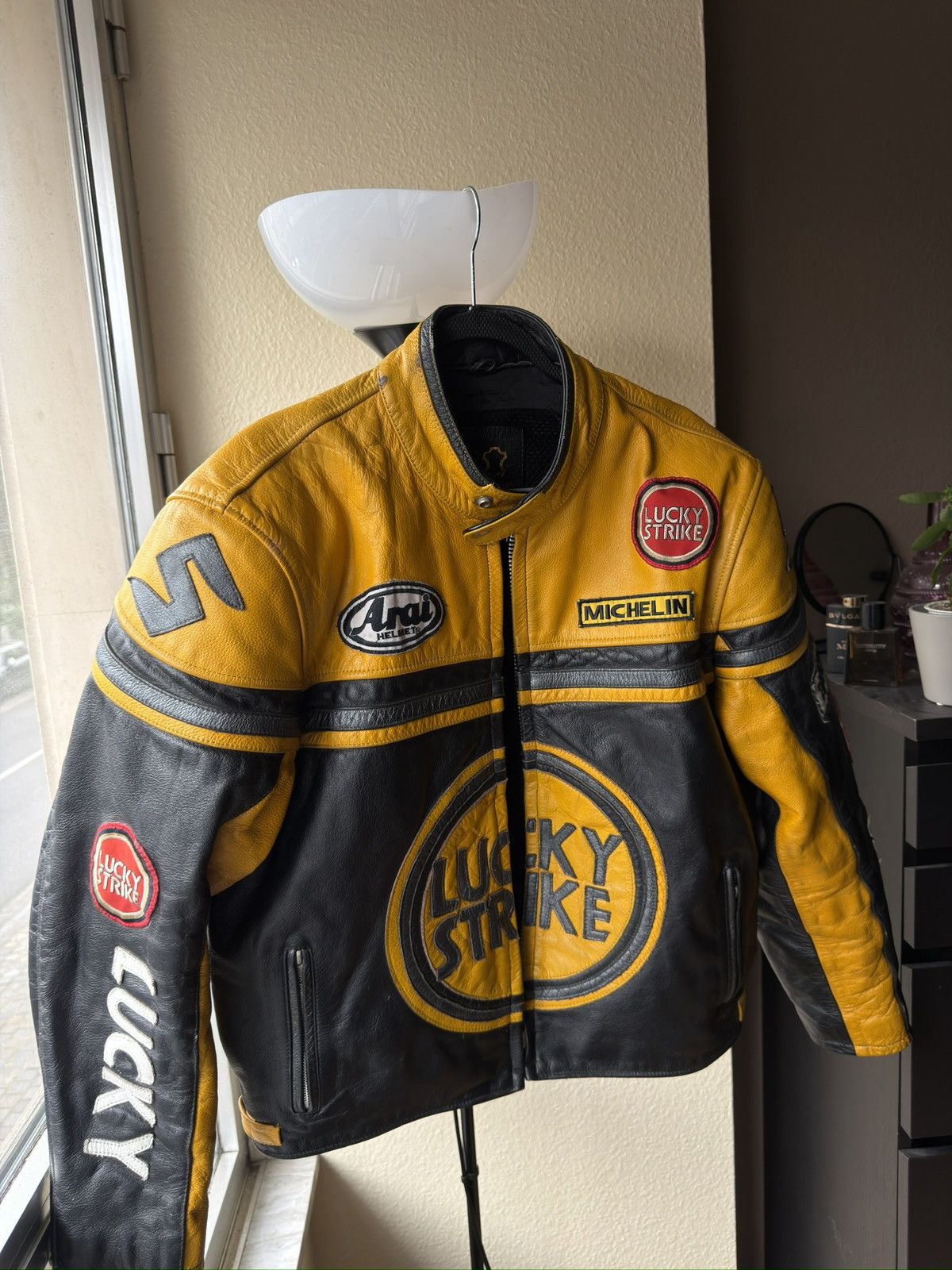 Leather Real leather jacket racing arrow lucky strike arai michelin Size US L / EU 52-54 / 3 - 11 Thumbnail
