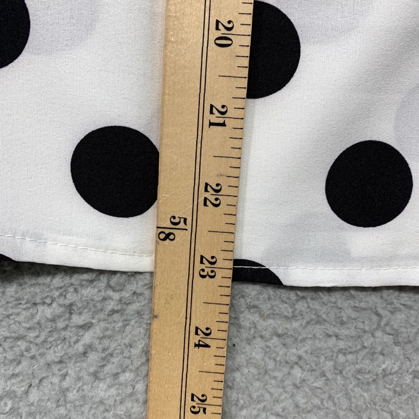 X-LARGE VINTAGE? NEW Women's Unbranded White Blouse Black Polka Dot XL (C-Measurements) NWOT Size XL / US 12-14 / IT 48-50 - 8 Thumbnail