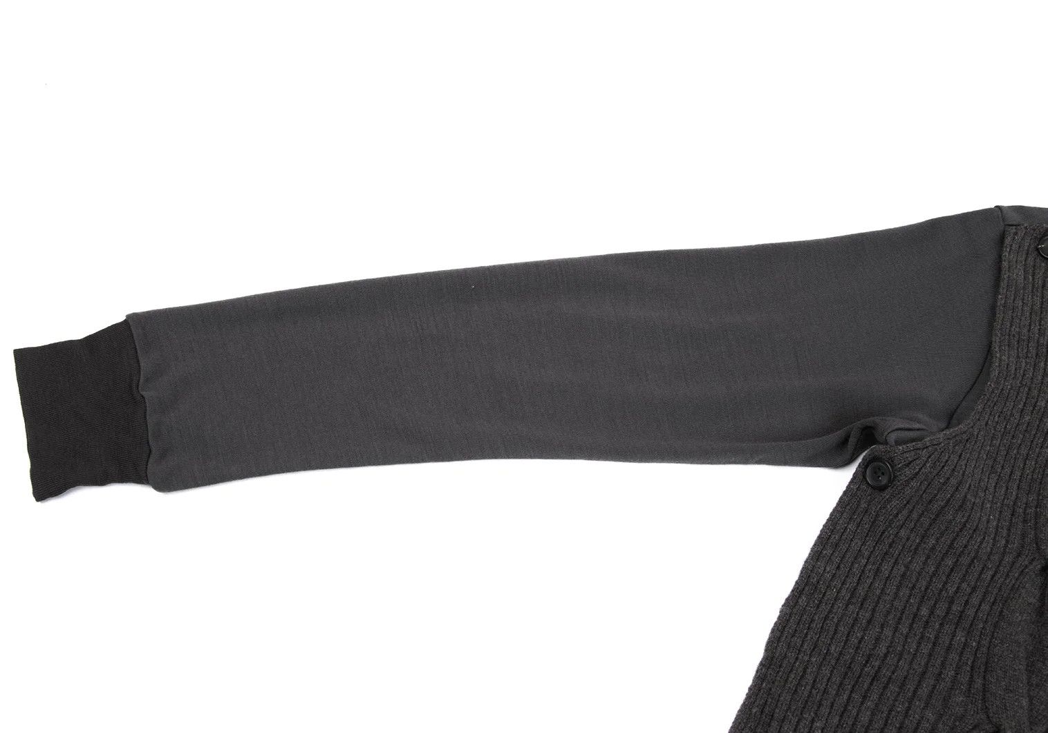 Yohji Yamamoto Yohji Yamamoto Cable Knit Wool Top Mocha M Size US M / EU 48-50 / 2 - 5 Thumbnail