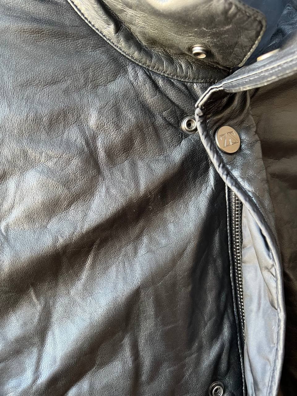 Ermenegildo Zegna ZEGNA SPORT CLASSIC BRUTAL MULTI-POCKET LEATHER JACKET COAT Size US L / EU 52-54 / 3 - 9 Thumbnail