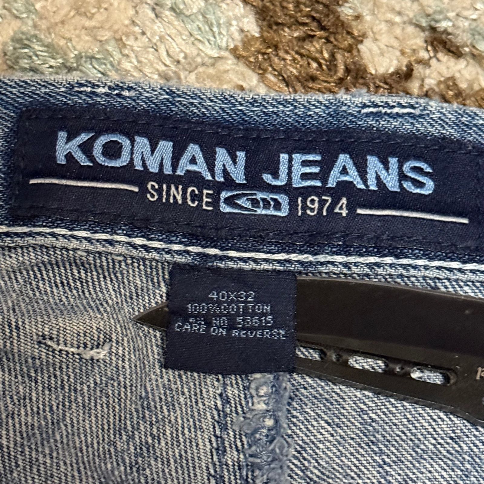 Koman Vintage Koman Jeans Double Knee Baggy Size 38x31 Y2K Size US 38 / EU 54 - 6 Thumbnail