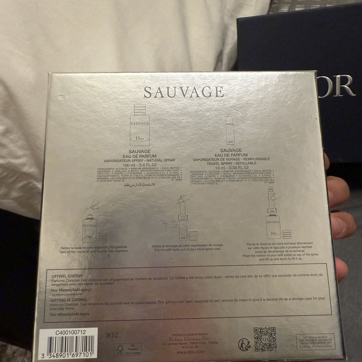 Dior Dior sauvage eau de parfum 100ml new bottle + MINI Size ONE SIZE - 5 Thumbnail