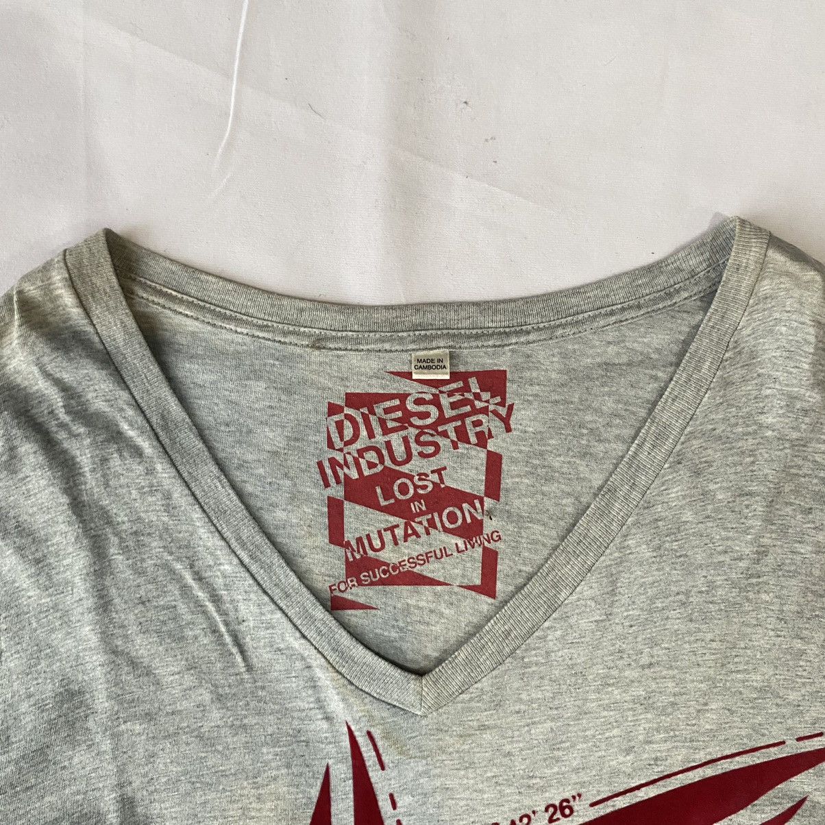 Diesel × Vintage VTG Diesel Lost In Mutation Y2K Japanese Style Tees Size US XL / EU 56 / 4 - 4 Thumbnail