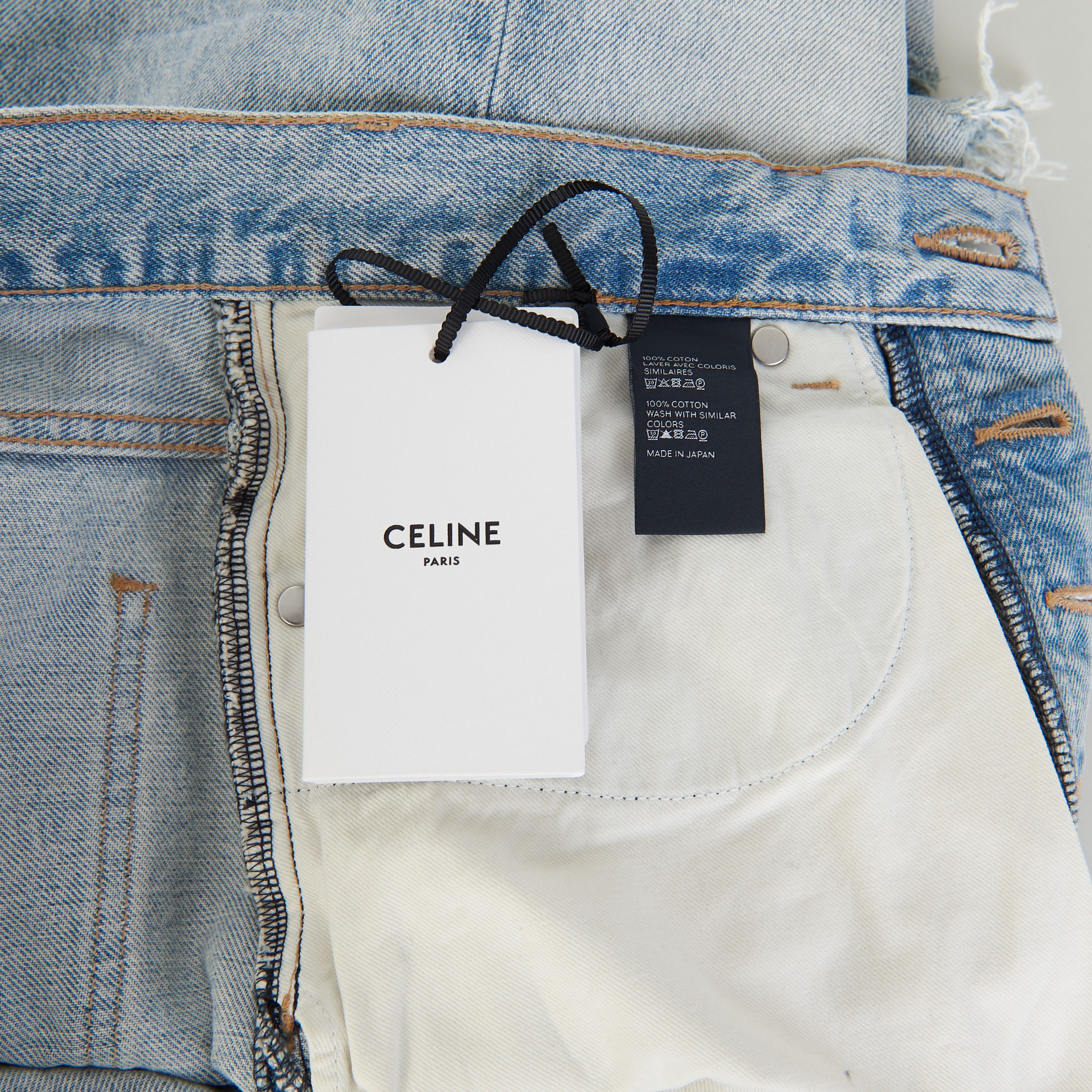 Celine Wesley Jeans - Blue Breezy Point Wash Denim Size US 31 - 9 Thumbnail