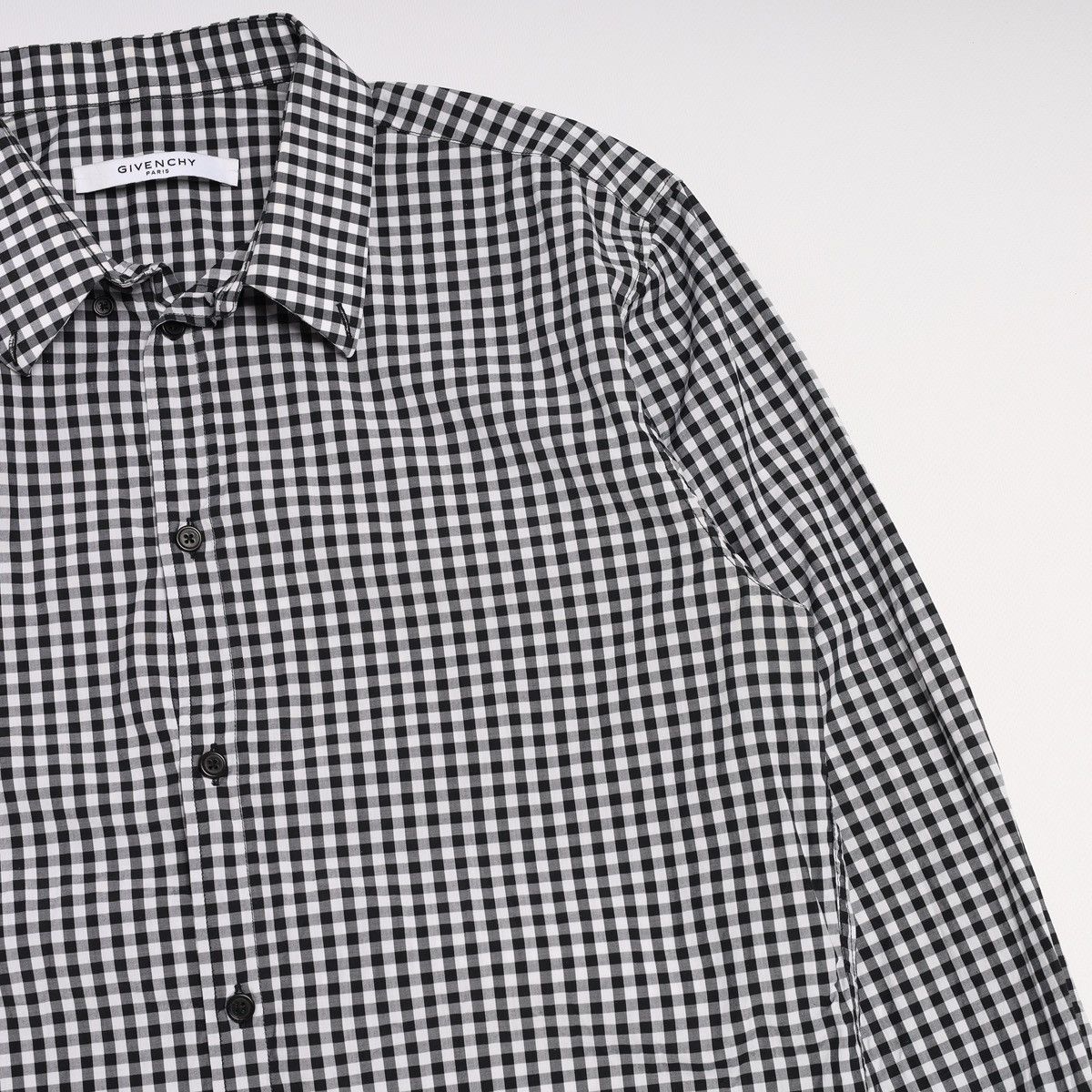 Givenchy Givenchy Plaid Check Oxford Shirt Collar Long Sleeve White Size US L / EU 52-54 / 3 - 8 Thumbnail