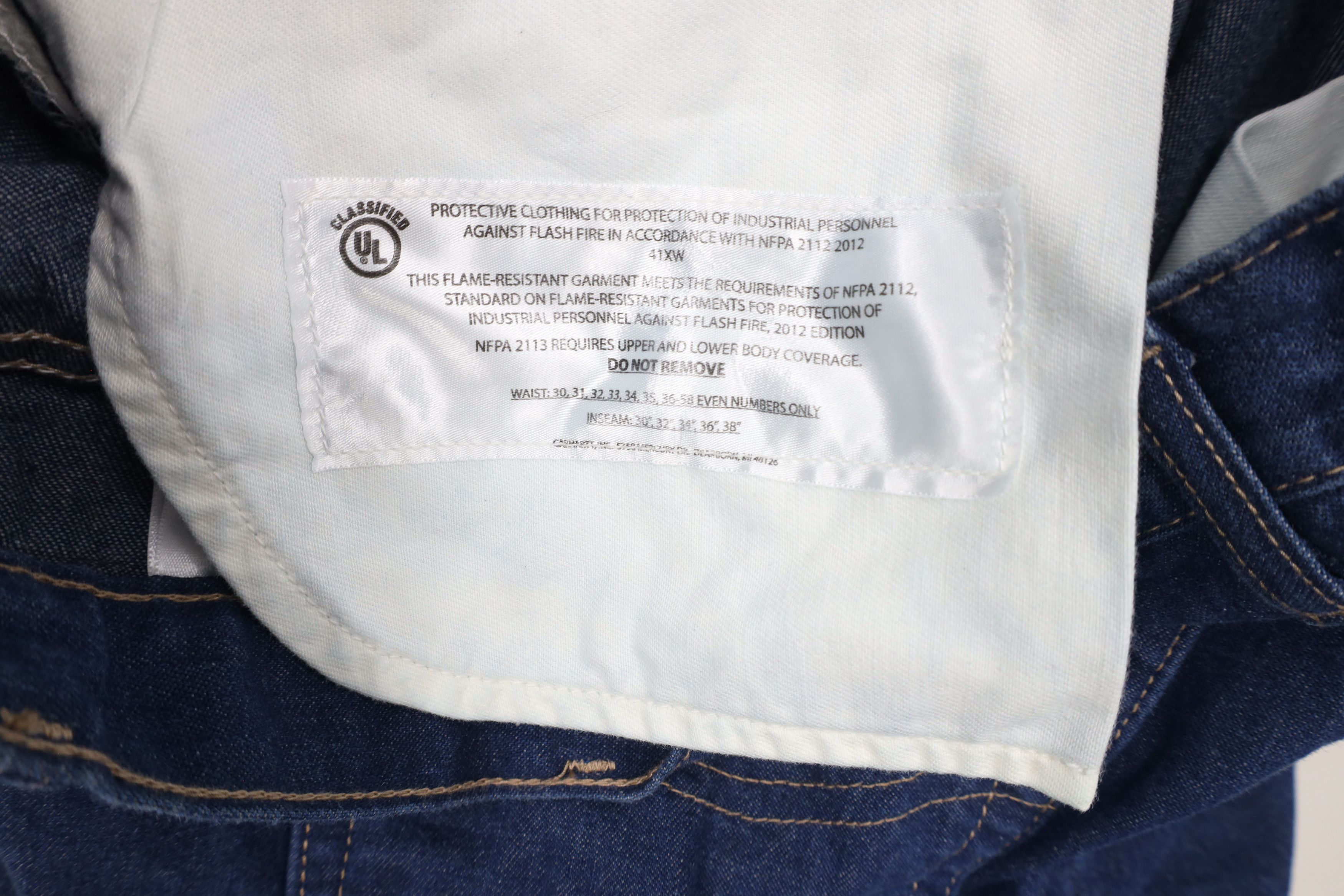 Carhartt × Vintage Vintage Y2K Carhartt FR Relaxed Fit Denim Jeans USA Size US 36 / EU 52 - 10 Thumbnail