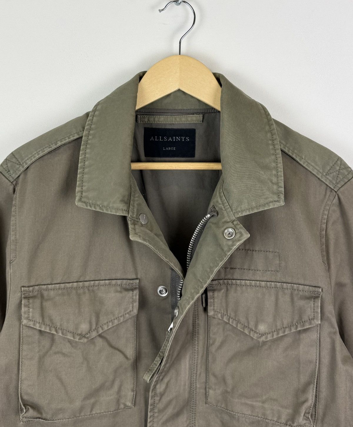 Allsaints Allsaints Cote Jacket Field M-65 Style Military Coat Khaki Size US L / EU 52-54 / 3 - 2 Thumbnail