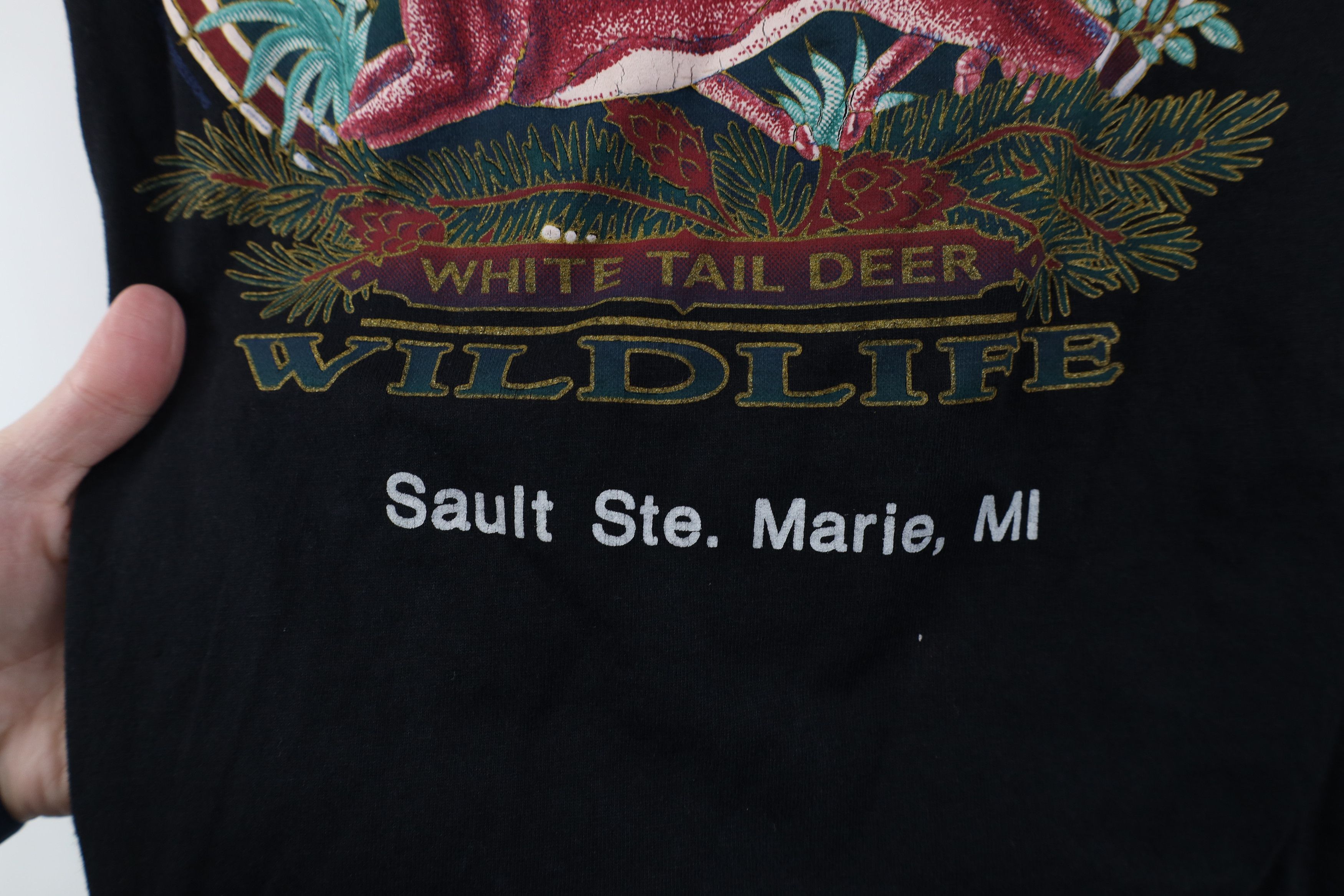 Vintage Vintage 80s 90s American White Tail Deer Michigan T-Shirt Size S / US 4 / IT 40 - 5 Thumbnail