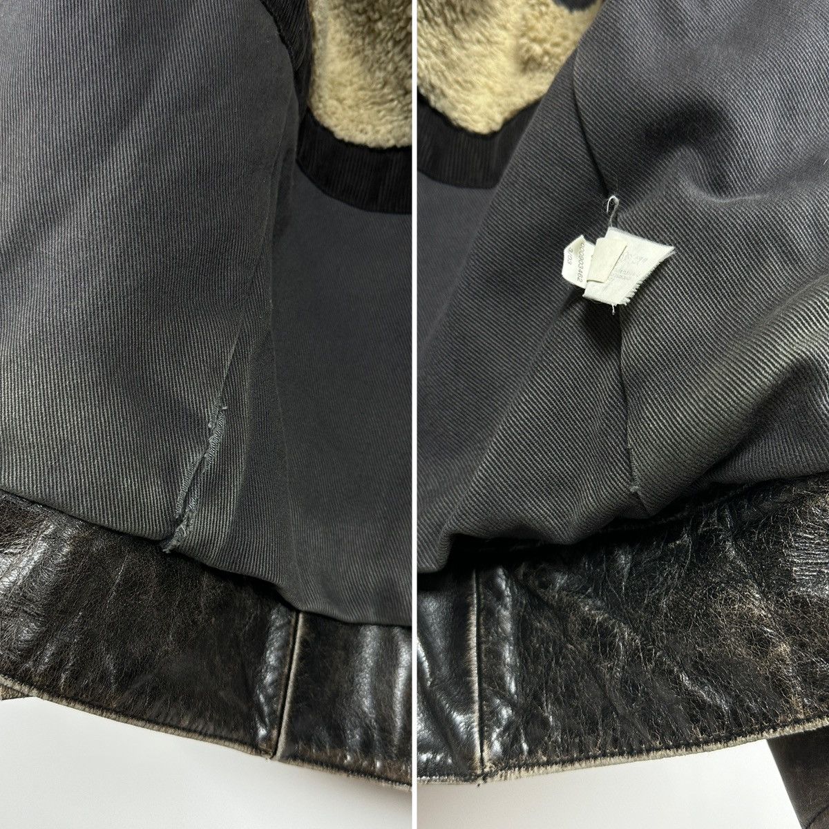 Gap 00s Vintage GAP Distressed Brown Leather Sherpa Lined Jacket Size US M / EU 48-50 / 2 - 25 Thumbnail
