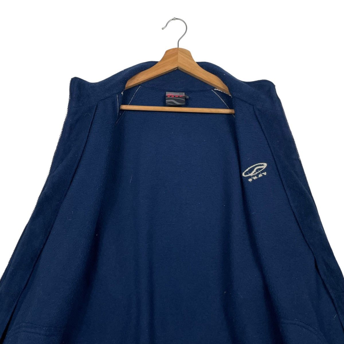 Japanese Brand 💥90s VANS SKATEBOARD FLEECE ZIPPER JACKET NAVY BLUE Size US M / EU 48-50 / 2 - 11 Thumbnail