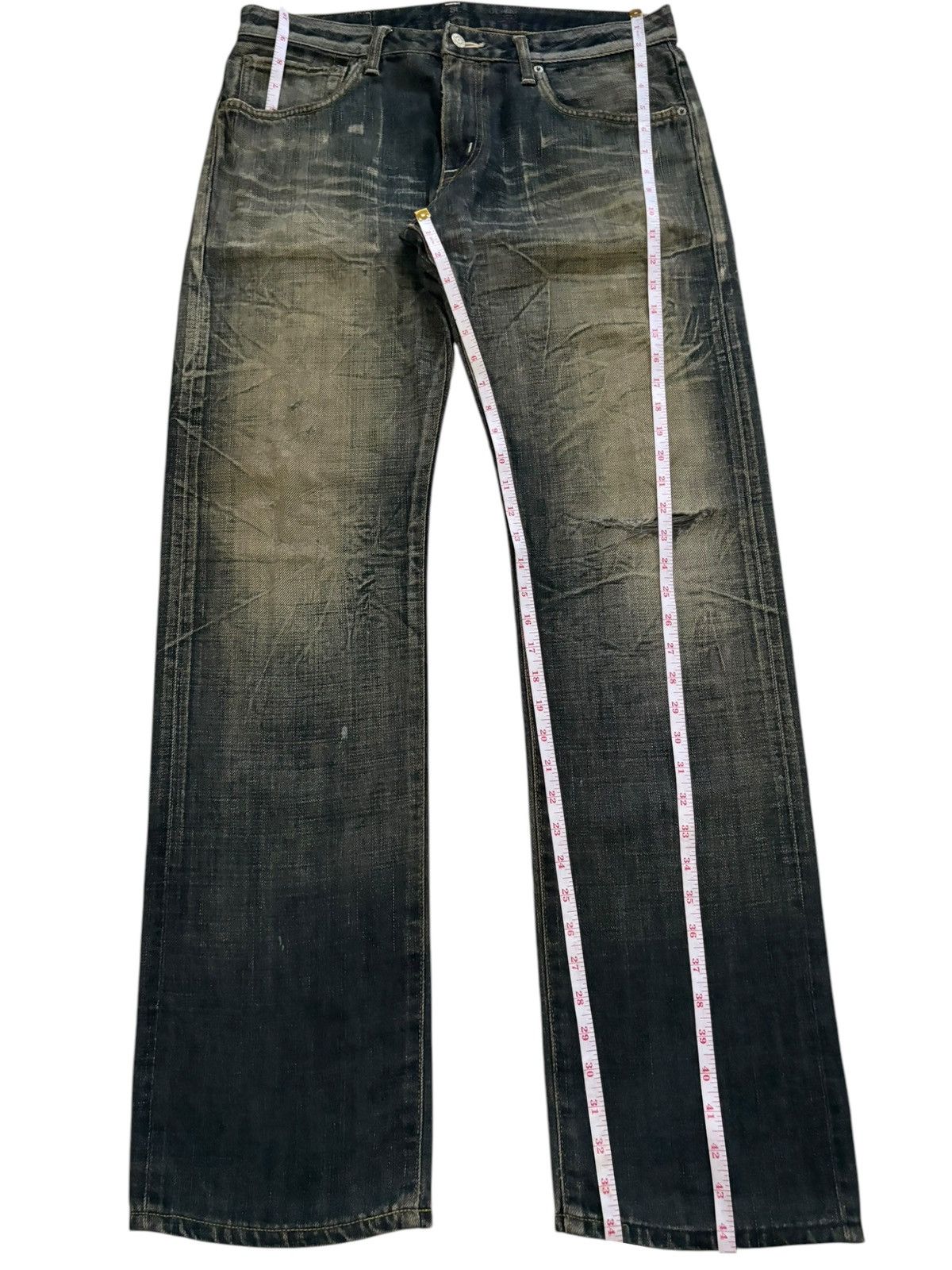 Edwin Vintage Japanese Edwin 502 Rusty Mud Wash Baggy Jeans Size US 35 - 13 Thumbnail
