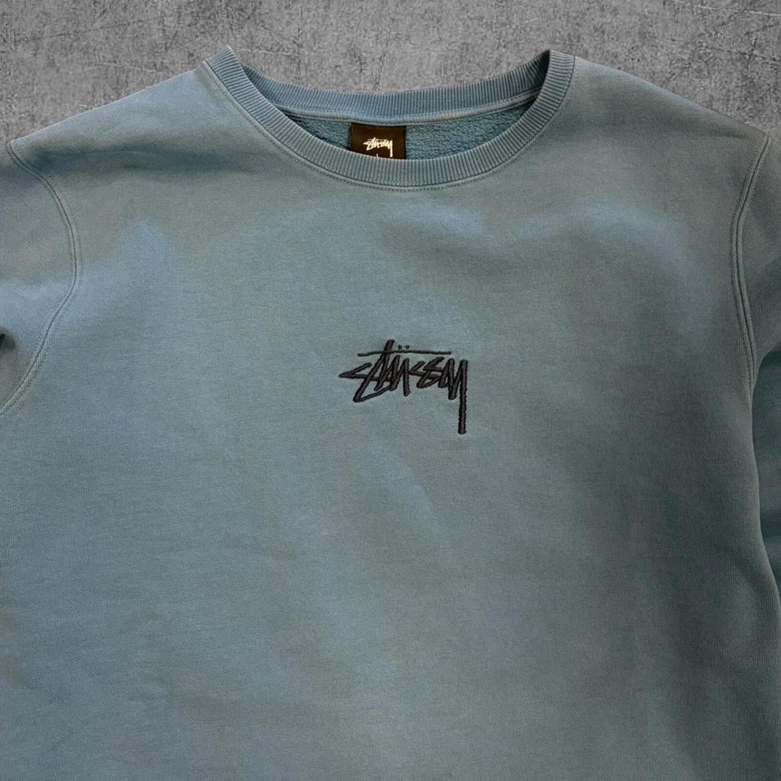 Stussy Y2K Blue Stussy Crewneck Size US L / EU 52-54 / 3 - 3 Thumbnail