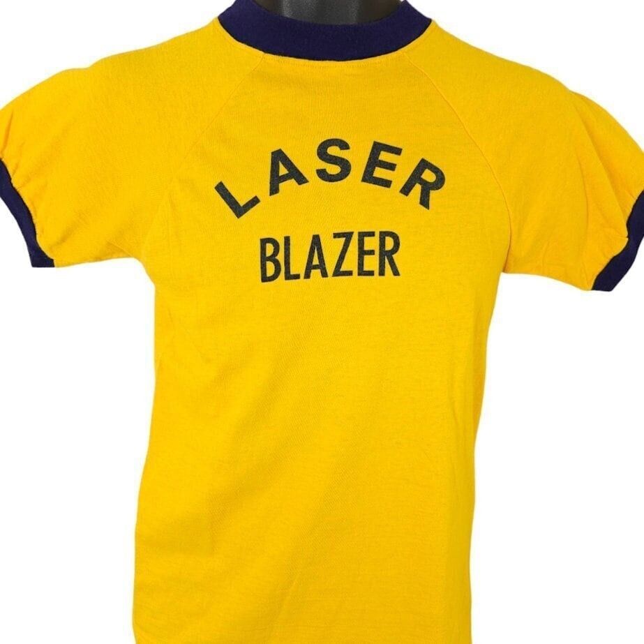 image of Champion Laser Blazer T Shirt Mens Size Xs Vintage 60S in Yellow