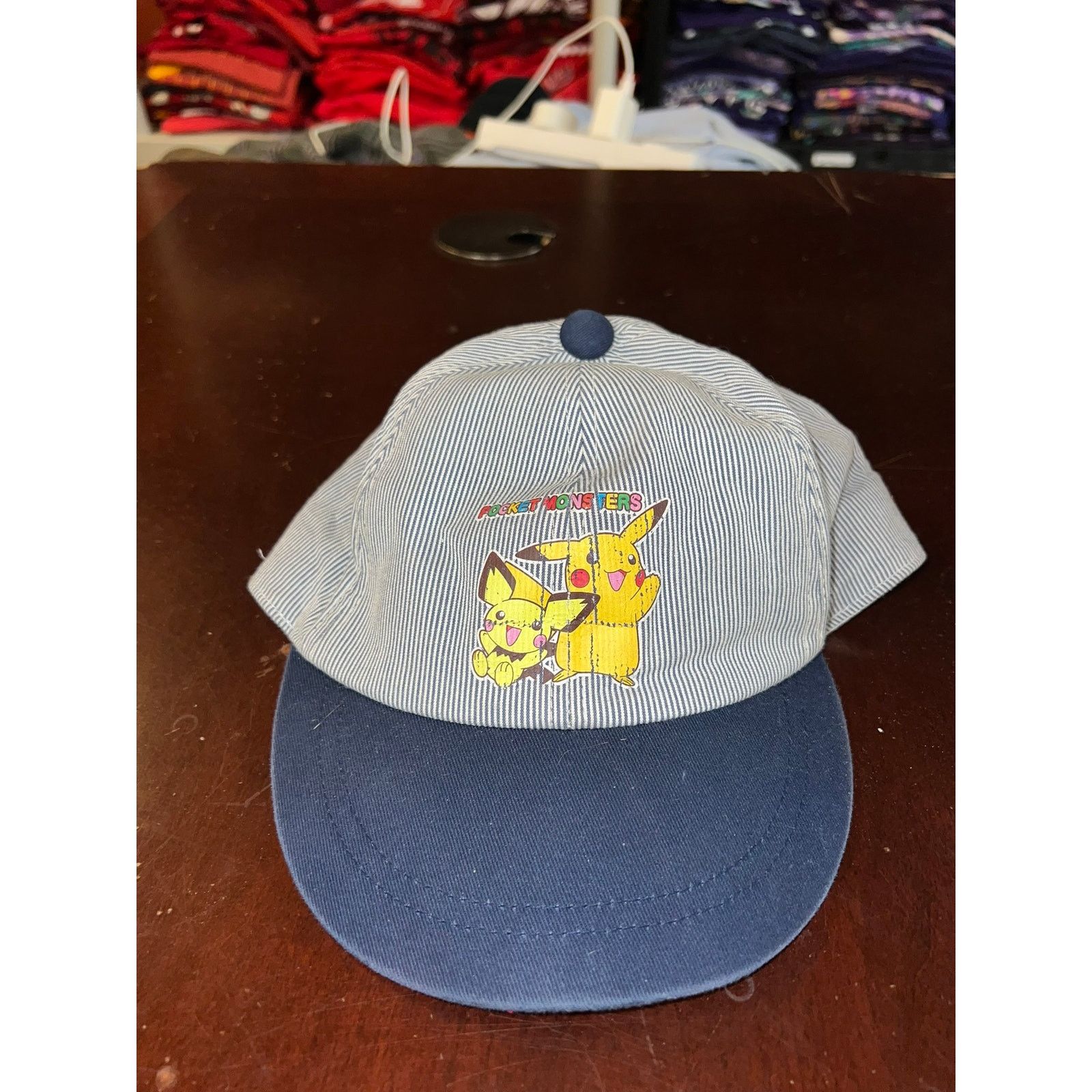 Vintage Youth Vintage Pocket Monsters Hat Pikachu Graphic Cap Kids Size ONE SIZE - 1 Thumbnail