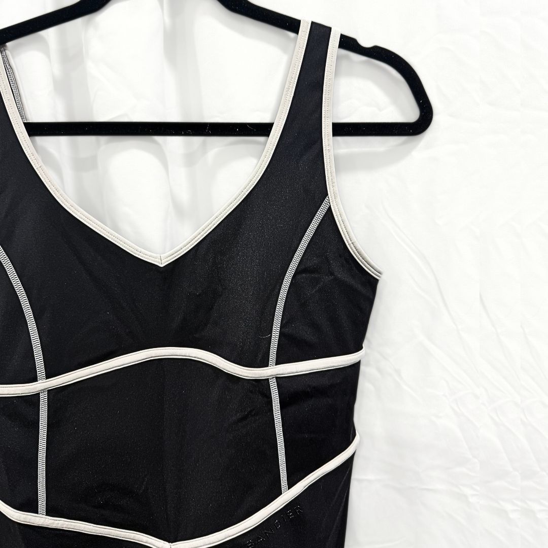 Other Bandier Tempo V-Neck Contrast Seam Playsuit | Sz M Size 30" / US 8 / IT 44 - 5 Thumbnail