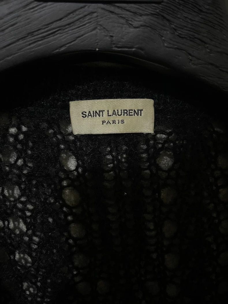 Saint Laurent Paris Elegant Black Wool Cardigan with Swarovski Crystals-2505 Size US M / EU 48-50 / 2 - 3 Thumbnail