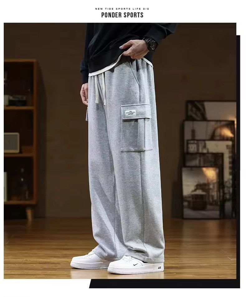 Japanese Brand Gray Baggy Cargo Trouser Size US 31 - 2 Thumbnail