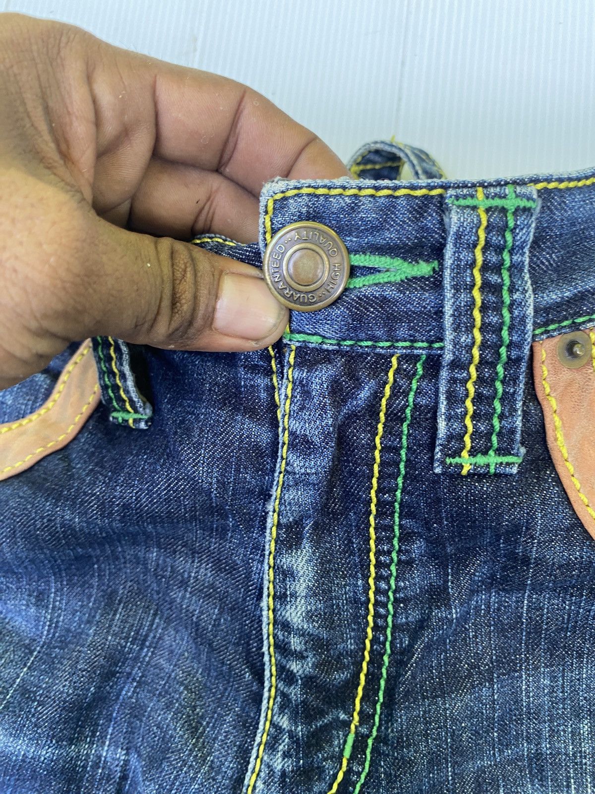 If Six Was Nine × Japanese Brand Sorridere double waist denim pants Size US 32 / EU 48 - 21 Thumbnail