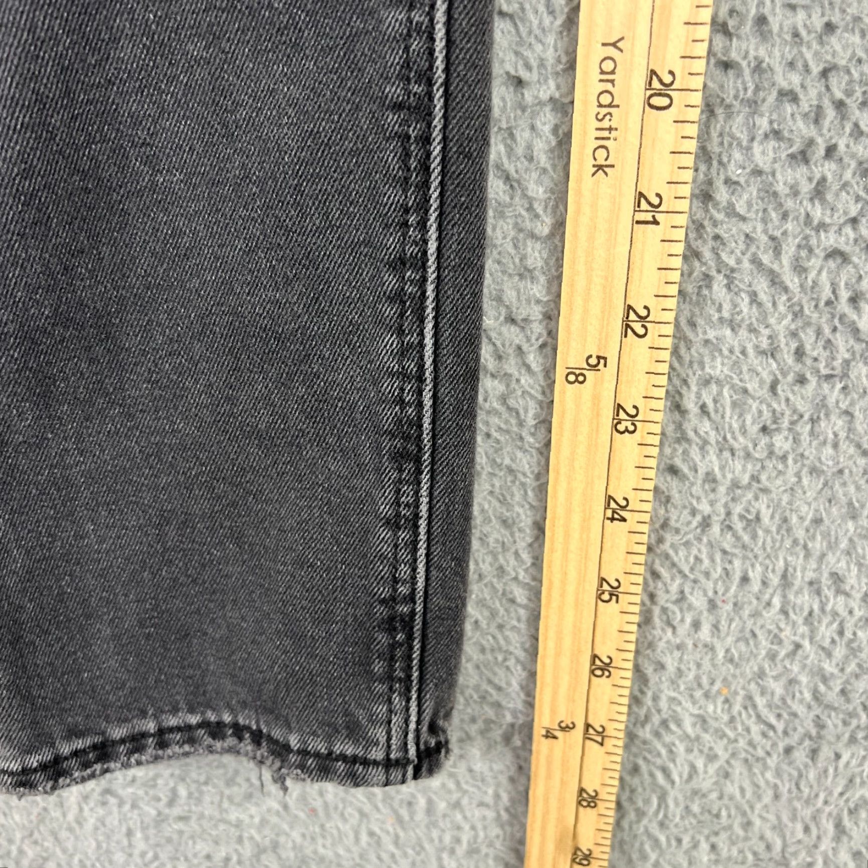American Eagle Outfitters VINTAGE American Eagle Outfitters Women's Mom Jeans Size 4 Black Distressed Stretch Denim Size 27" / US 4 / IT 40 - 5 Thumbnail