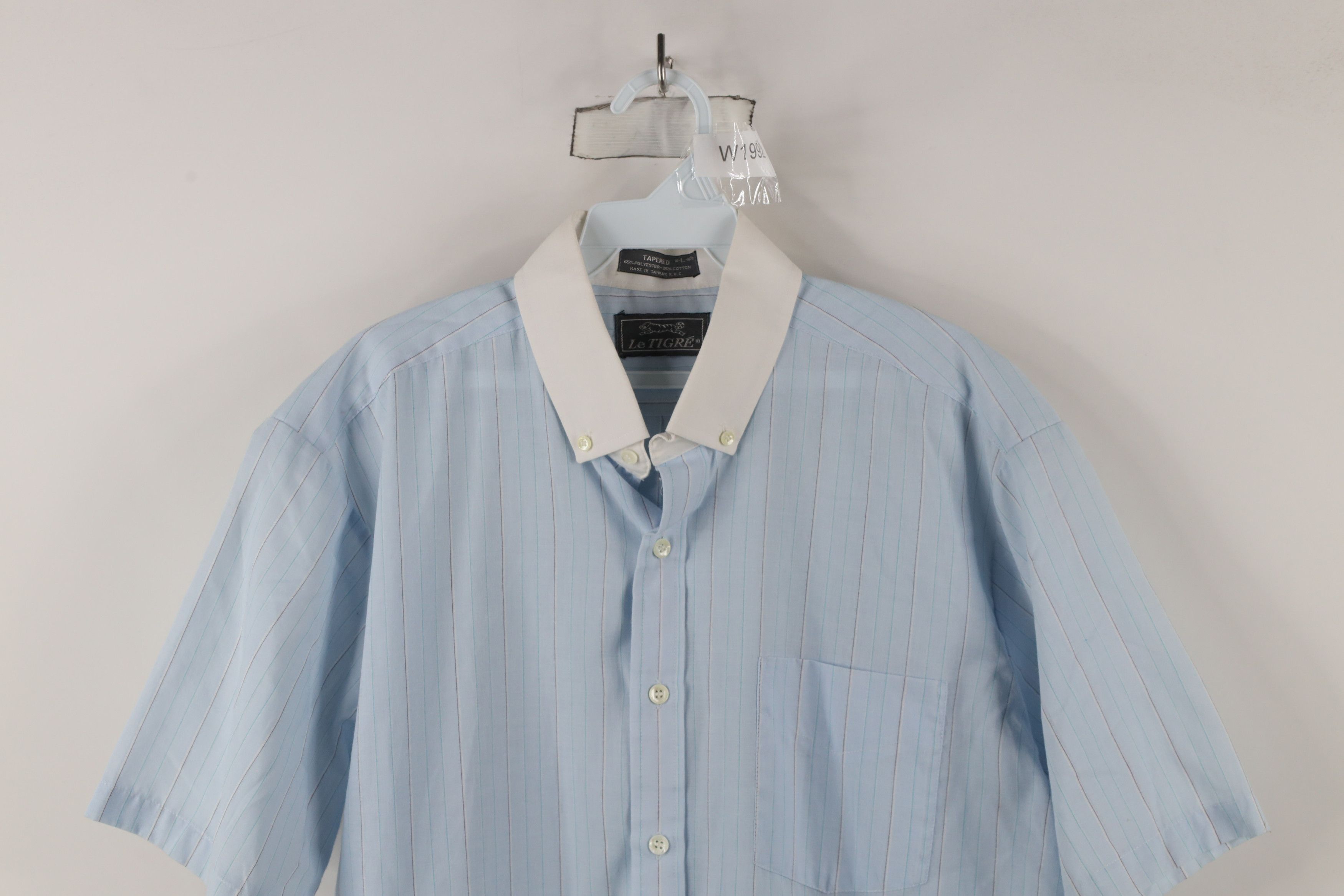 Vintage Vintage 90s Streetwear Striped Collared Button Down Shirt Size US L / EU 52-54 / 3 - 2 Thumbnail